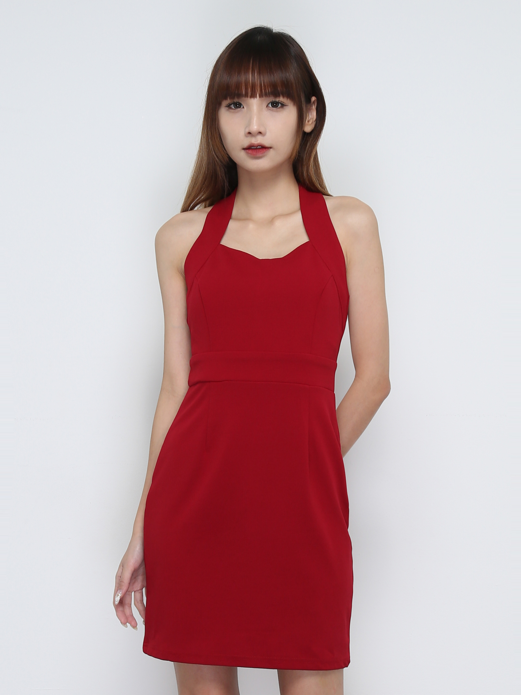 Sleeveless Back Zip Dress 32022