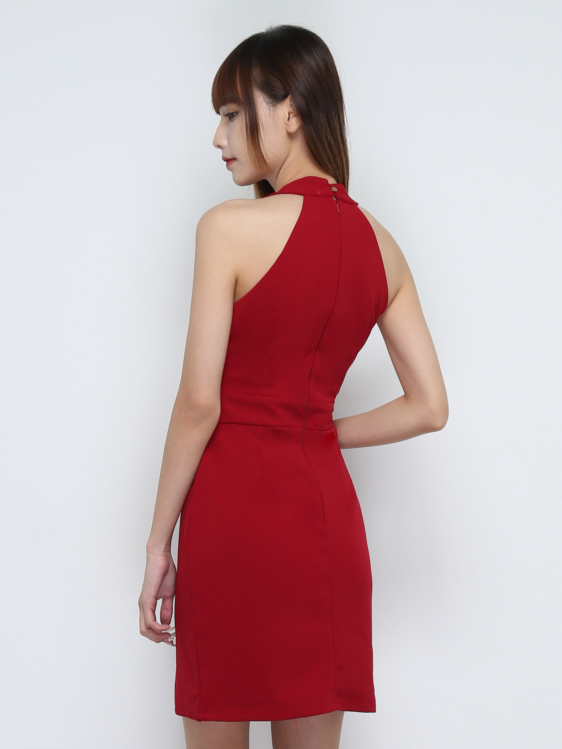 Sleeveless Back Zip Dress 32022