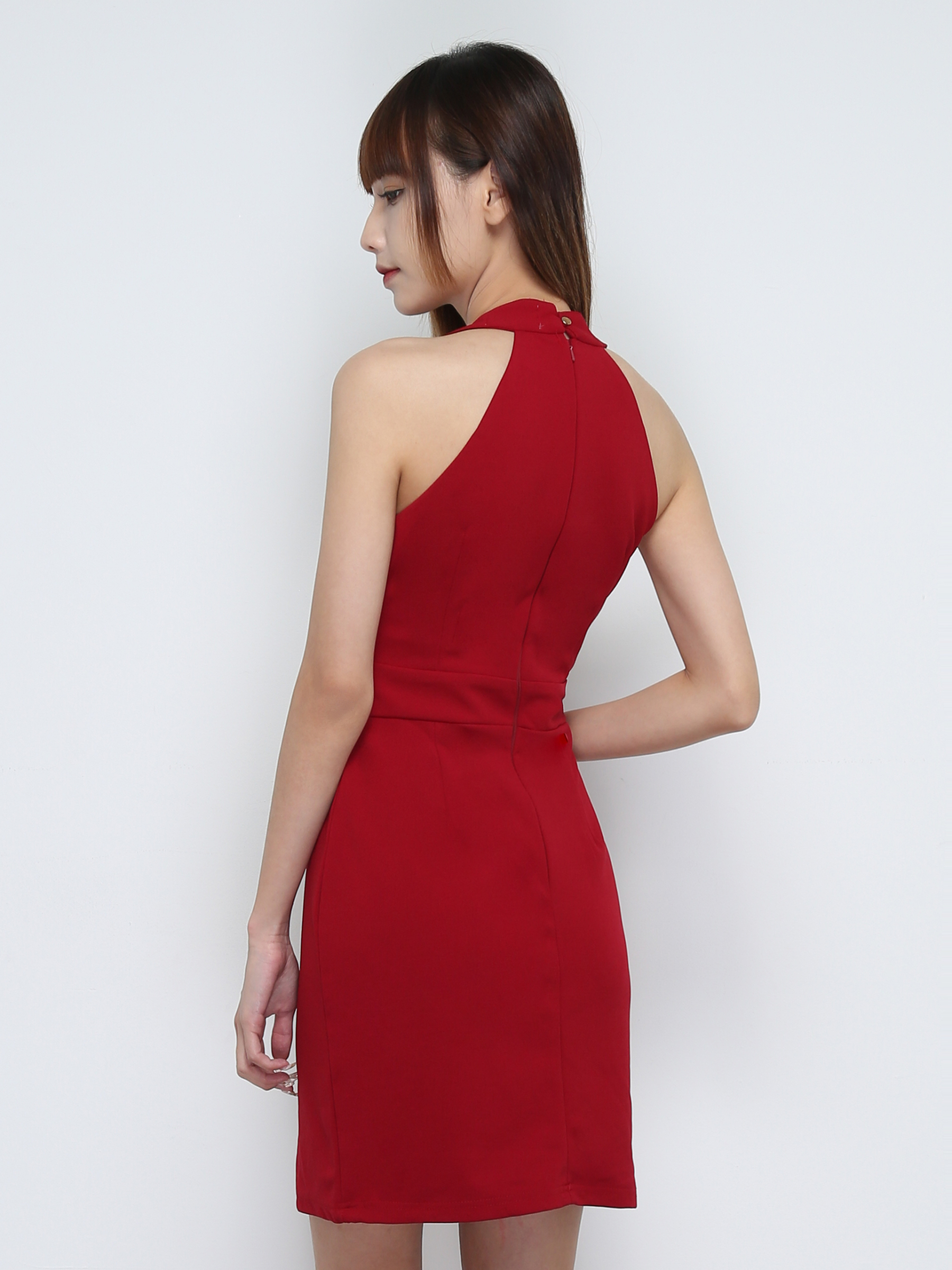 Sleeveless Back Zip Dress 32022