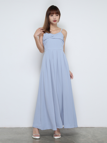 Sleeveless Pleated Dress 32030