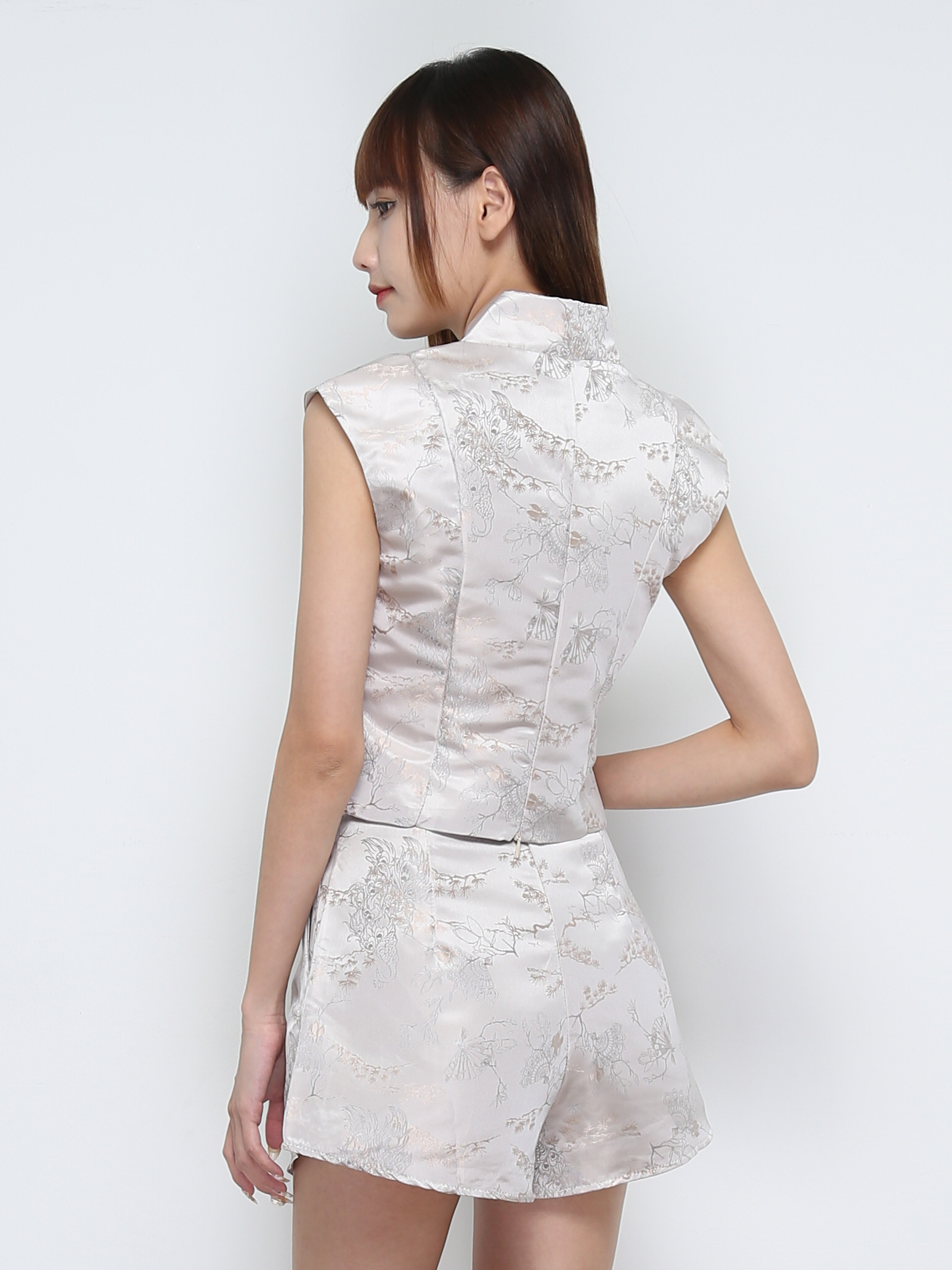 Sleeveless Top With Short Pant Set 32046