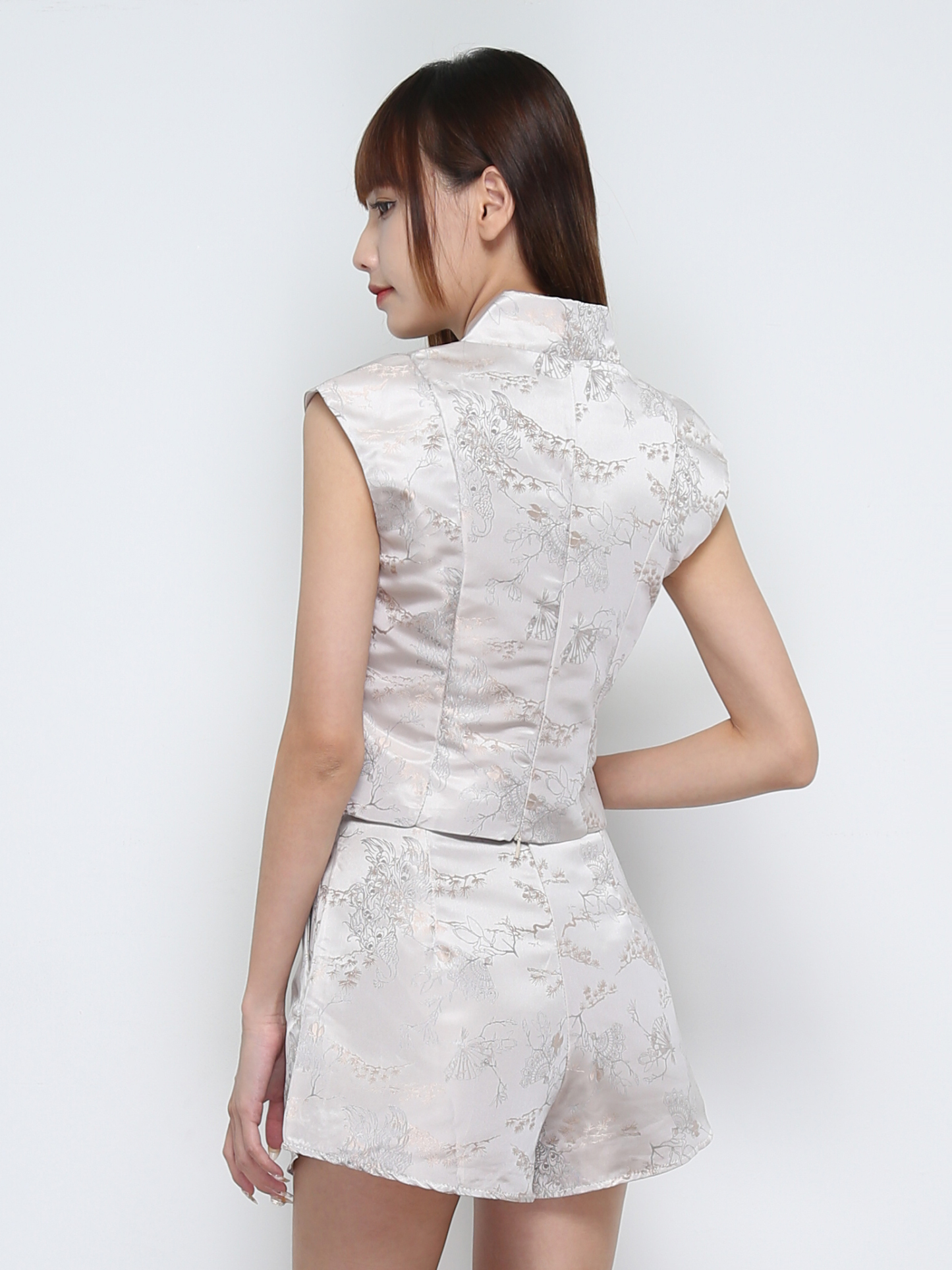 Sleeveless Top With Short Pant Set 32046