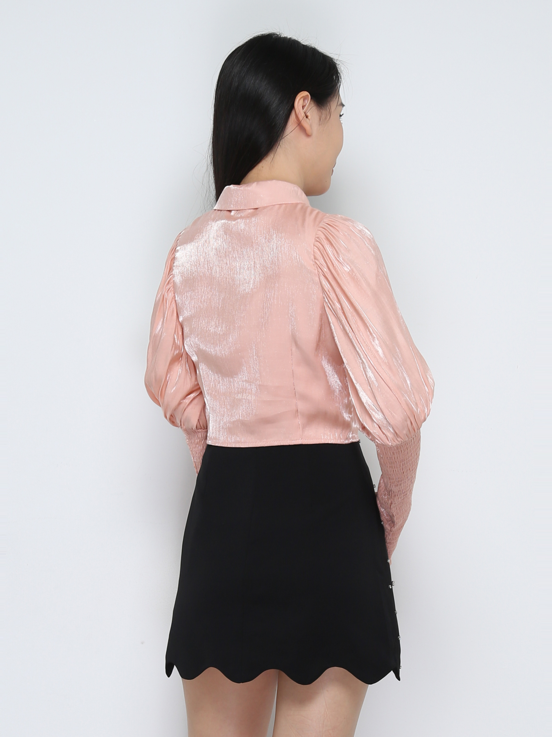 Long Sleeve Front Button Top 32070