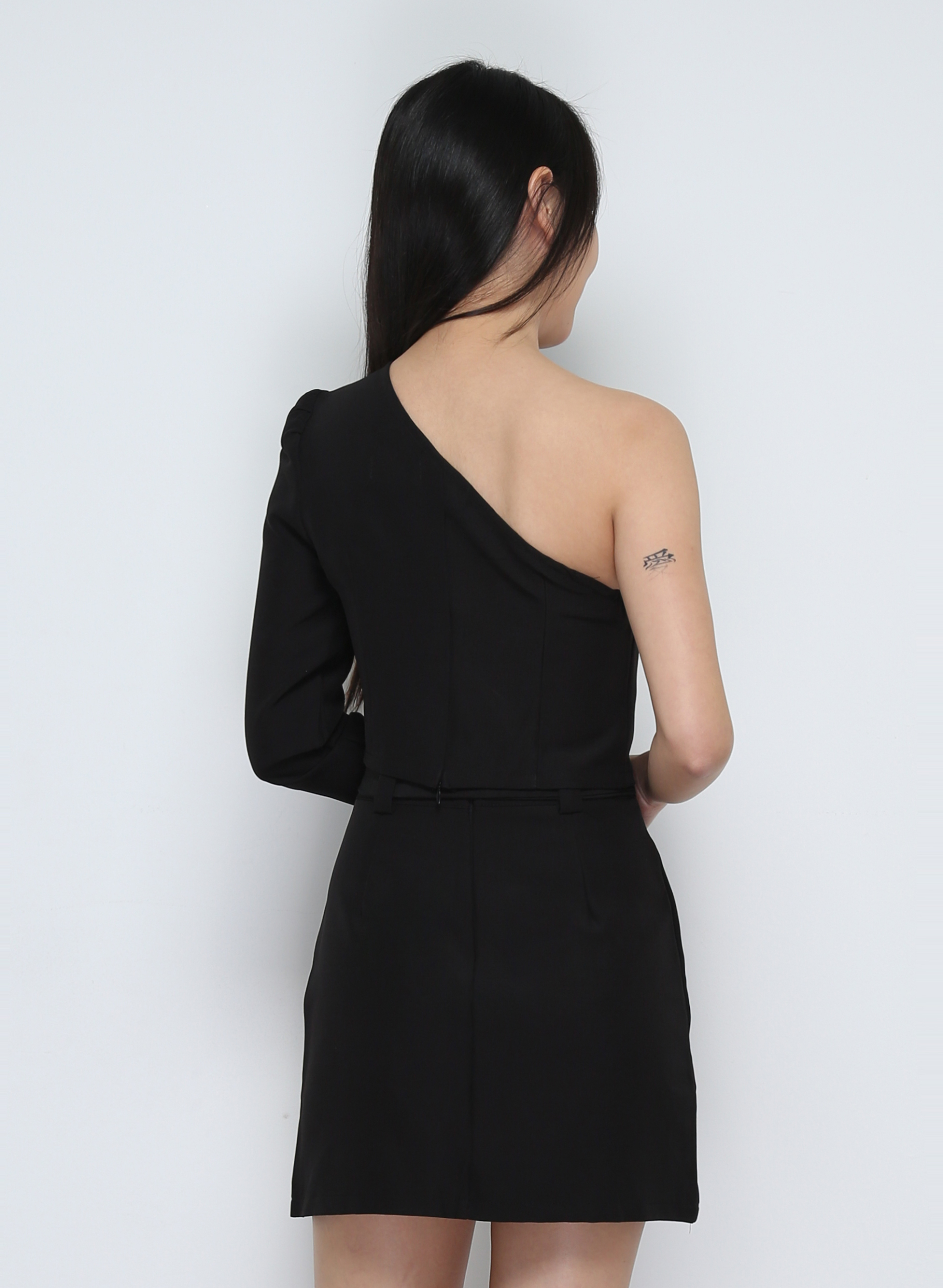 One Shoulder Top With Skirt Set 32072