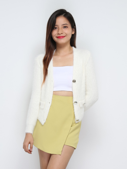 High Waist Wrap Skirt Pants 31940