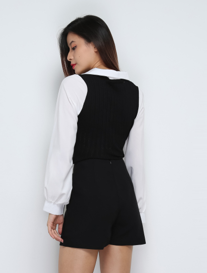 High Waist Wrap Skirt Pants 31940