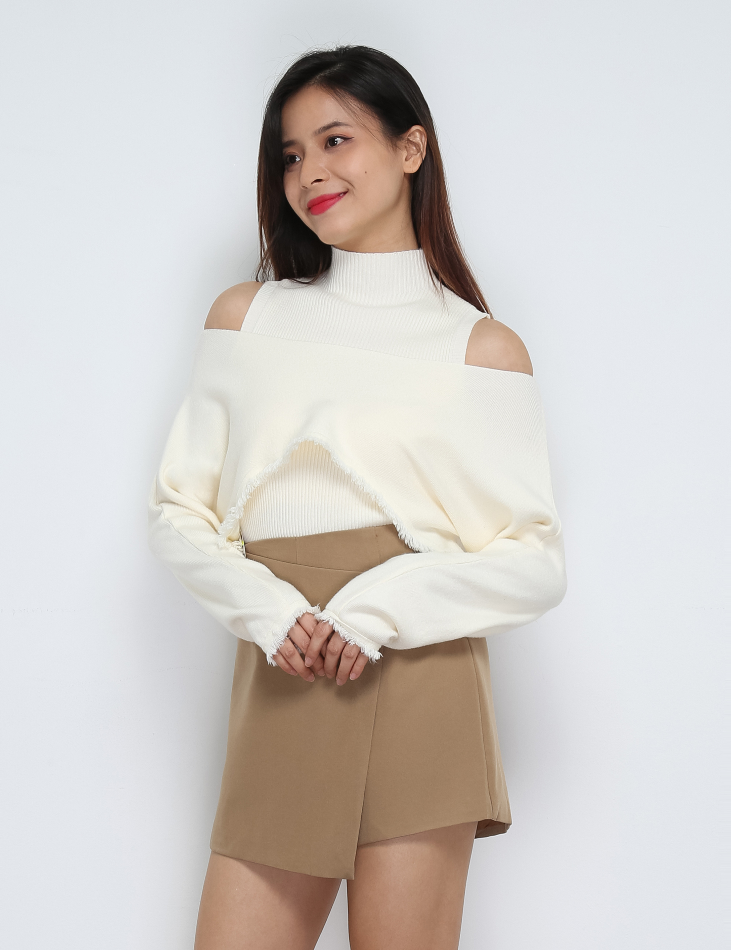 High Waist Wrap Skirt Pants 31940