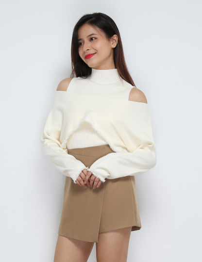 High Waist Wrap Skirt Pants 31940