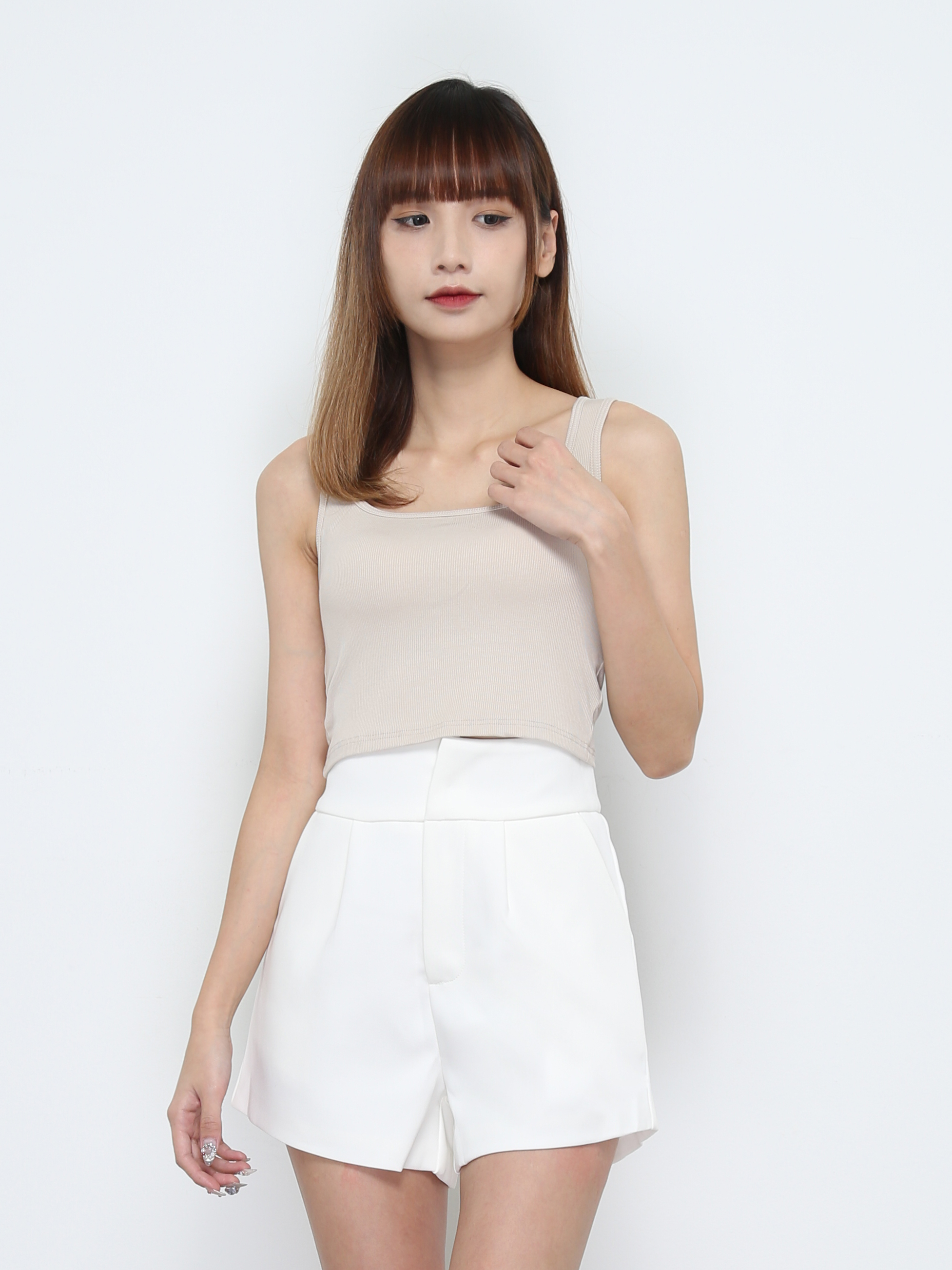 Sleeveless Plain Top 32204