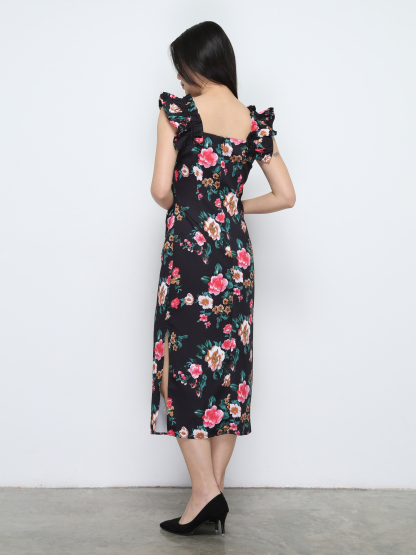 Sleeveless Floral Dress 32301