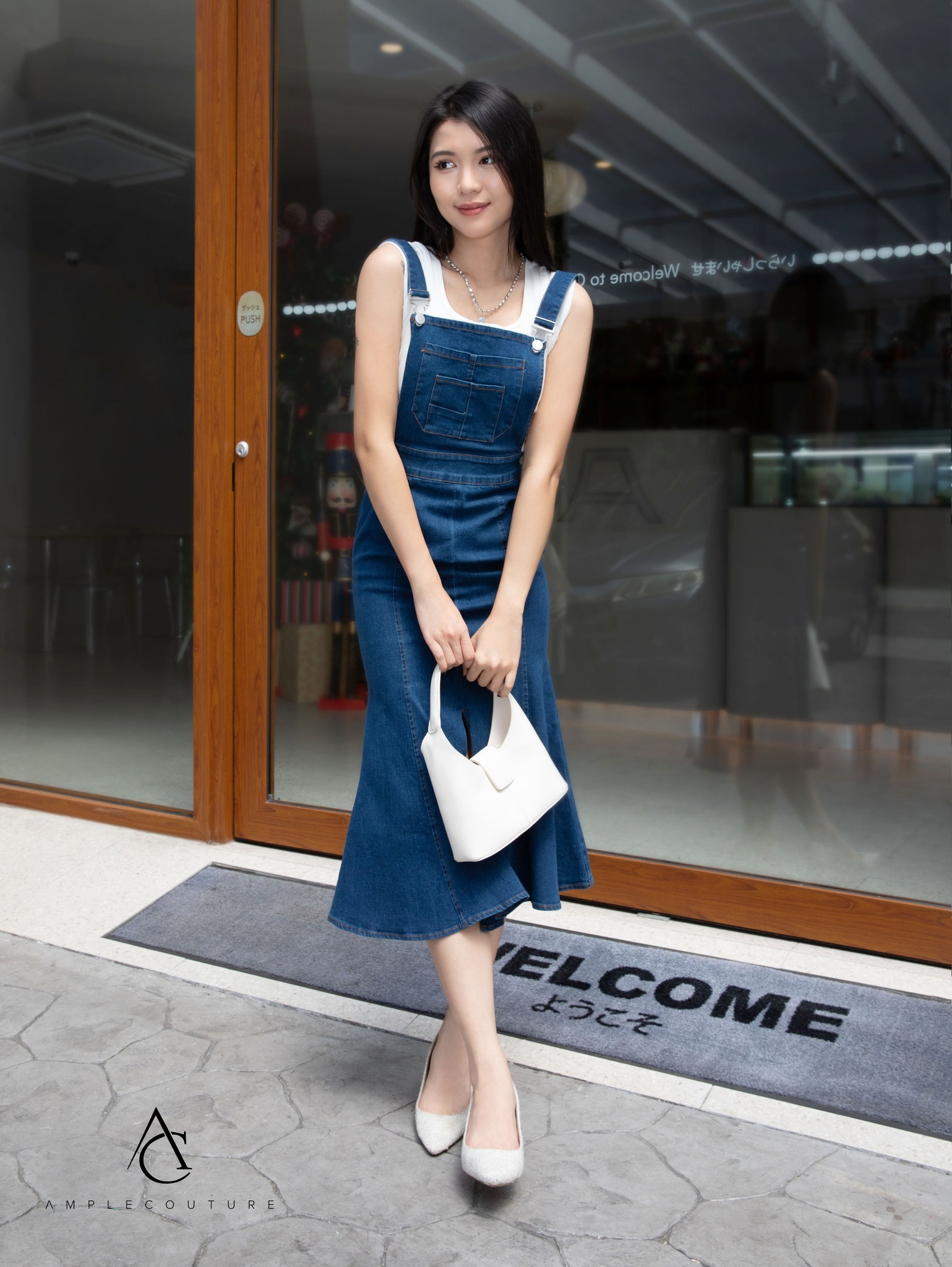 Denim Ruffles Dress 32329