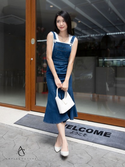 Denim Ruffles Dress 32329