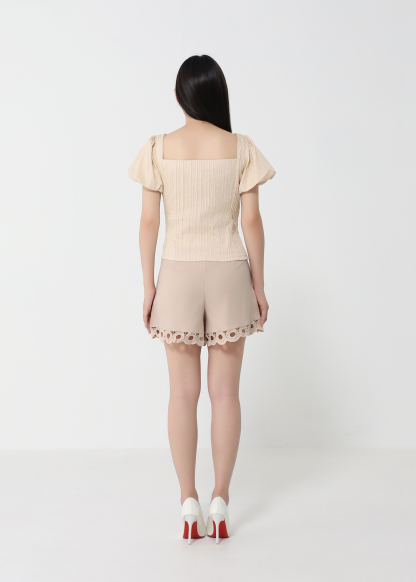 Puff Sleeve Wrap Top 32405