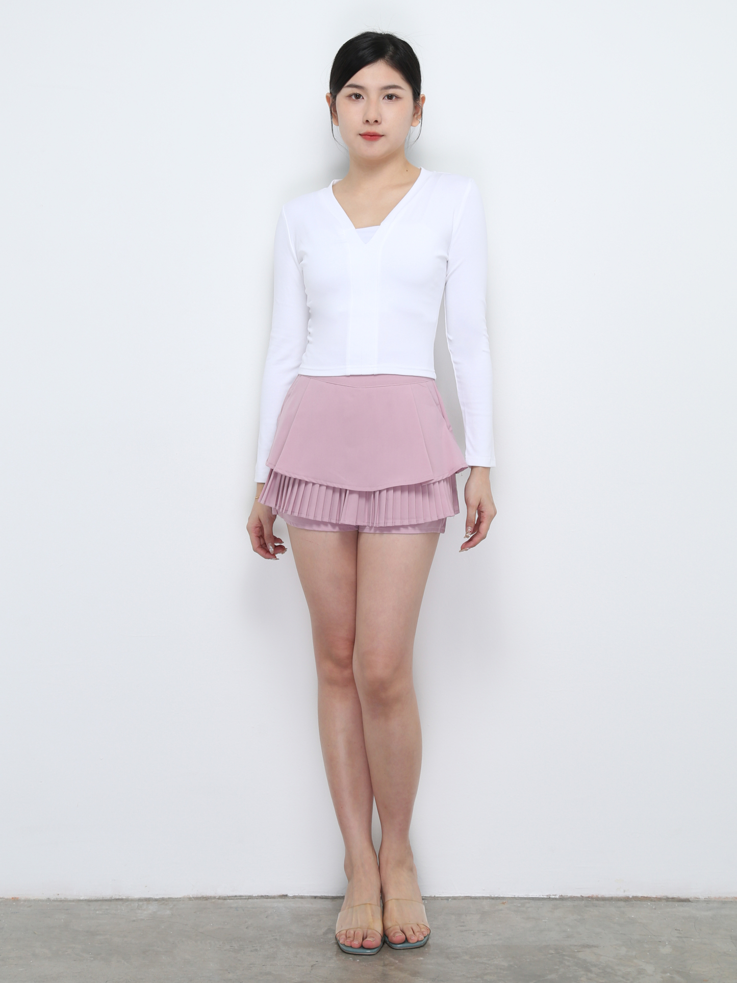 V Neck Long SLeeve Top 32478