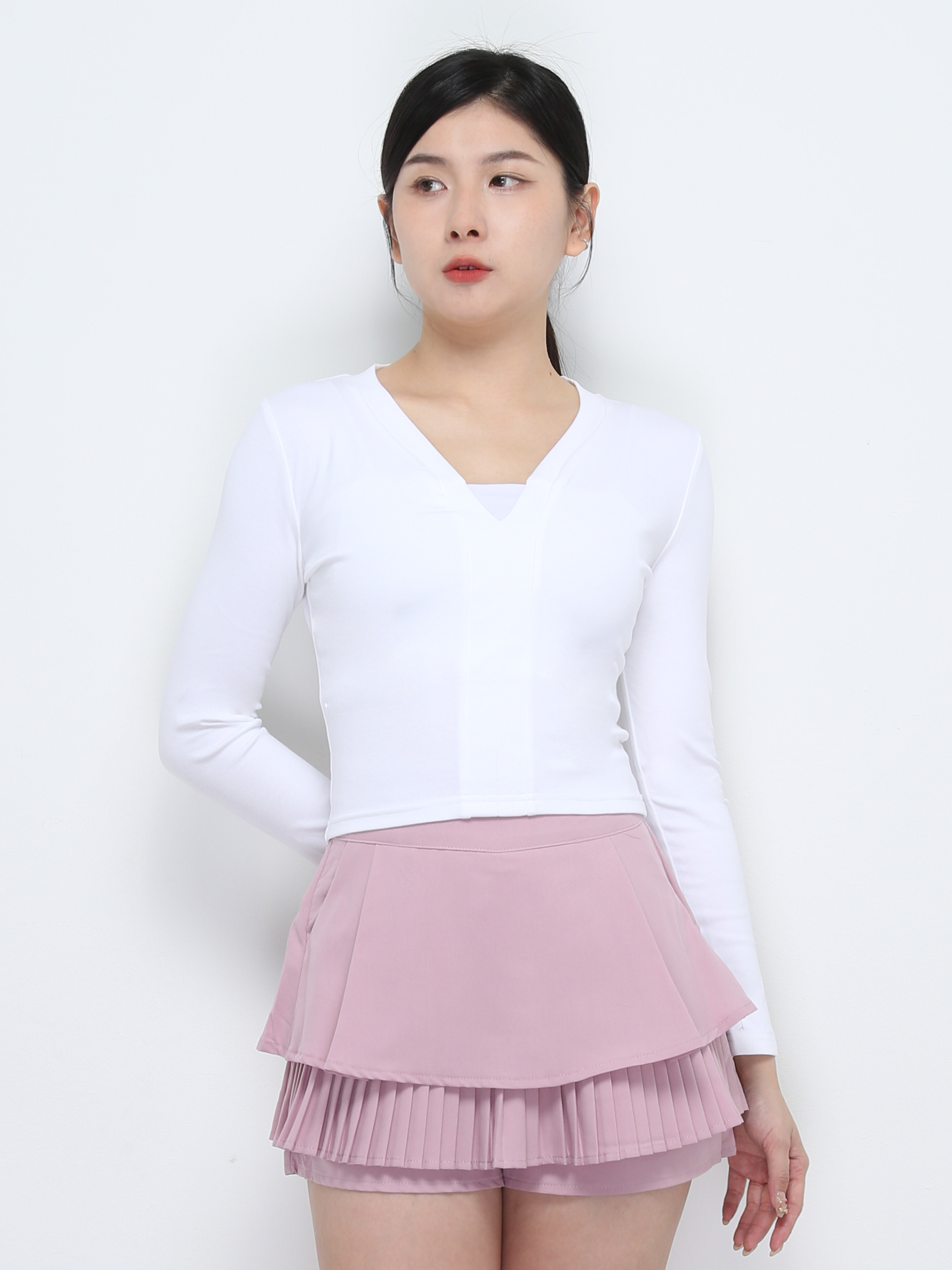 V Neck Long SLeeve Top 32478