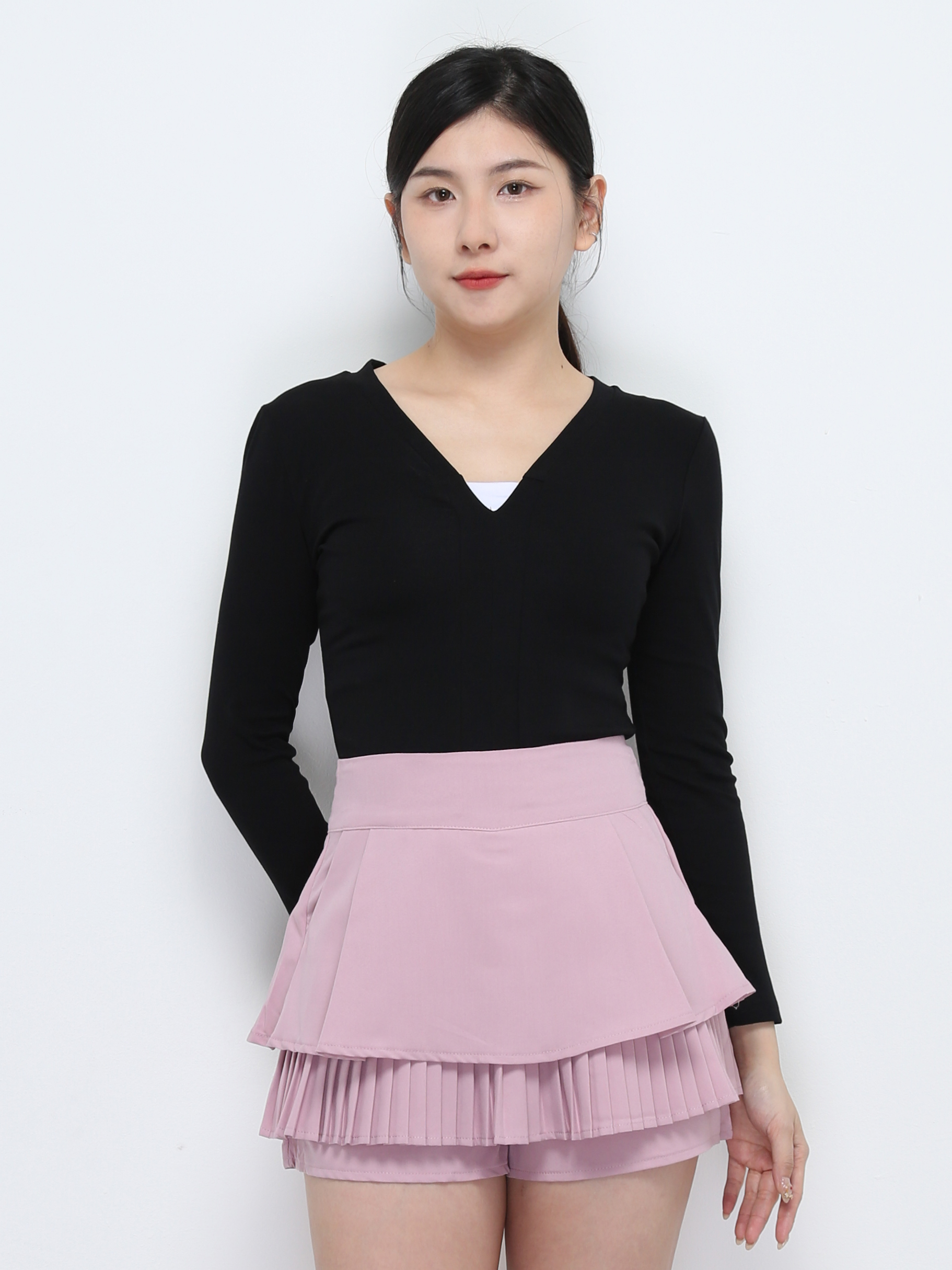 V Neck Long SLeeve Top 32478