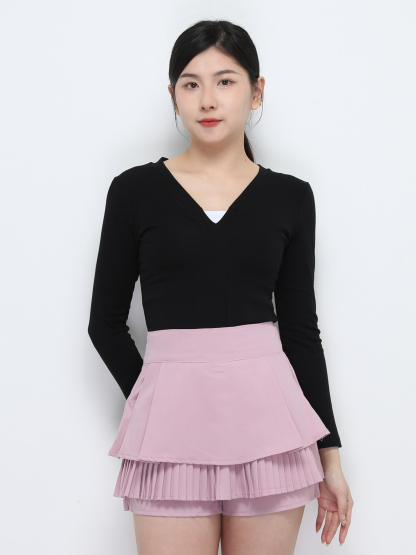 V Neck Long SLeeve Top 32478