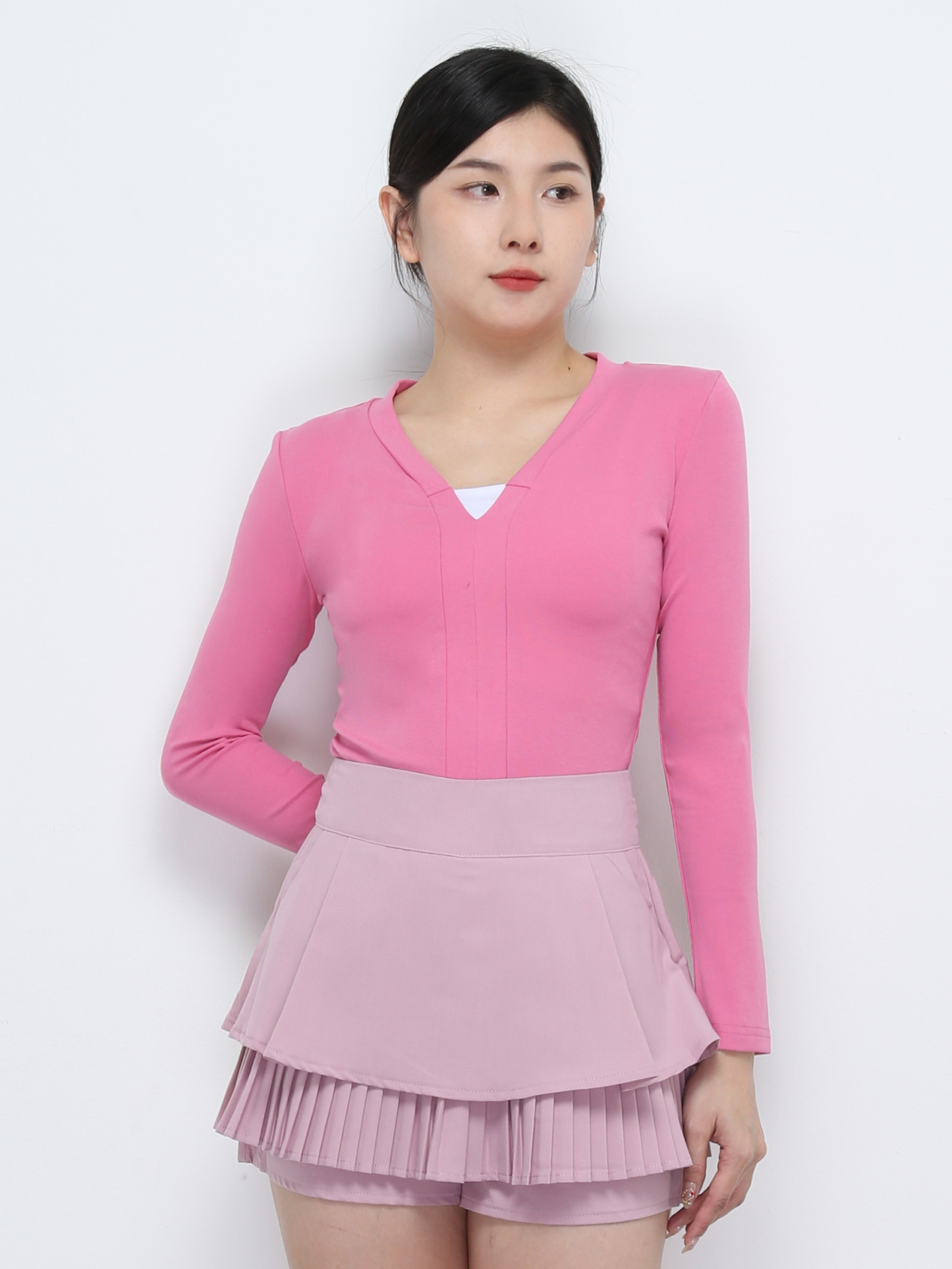 V Neck Long SLeeve Top 32478