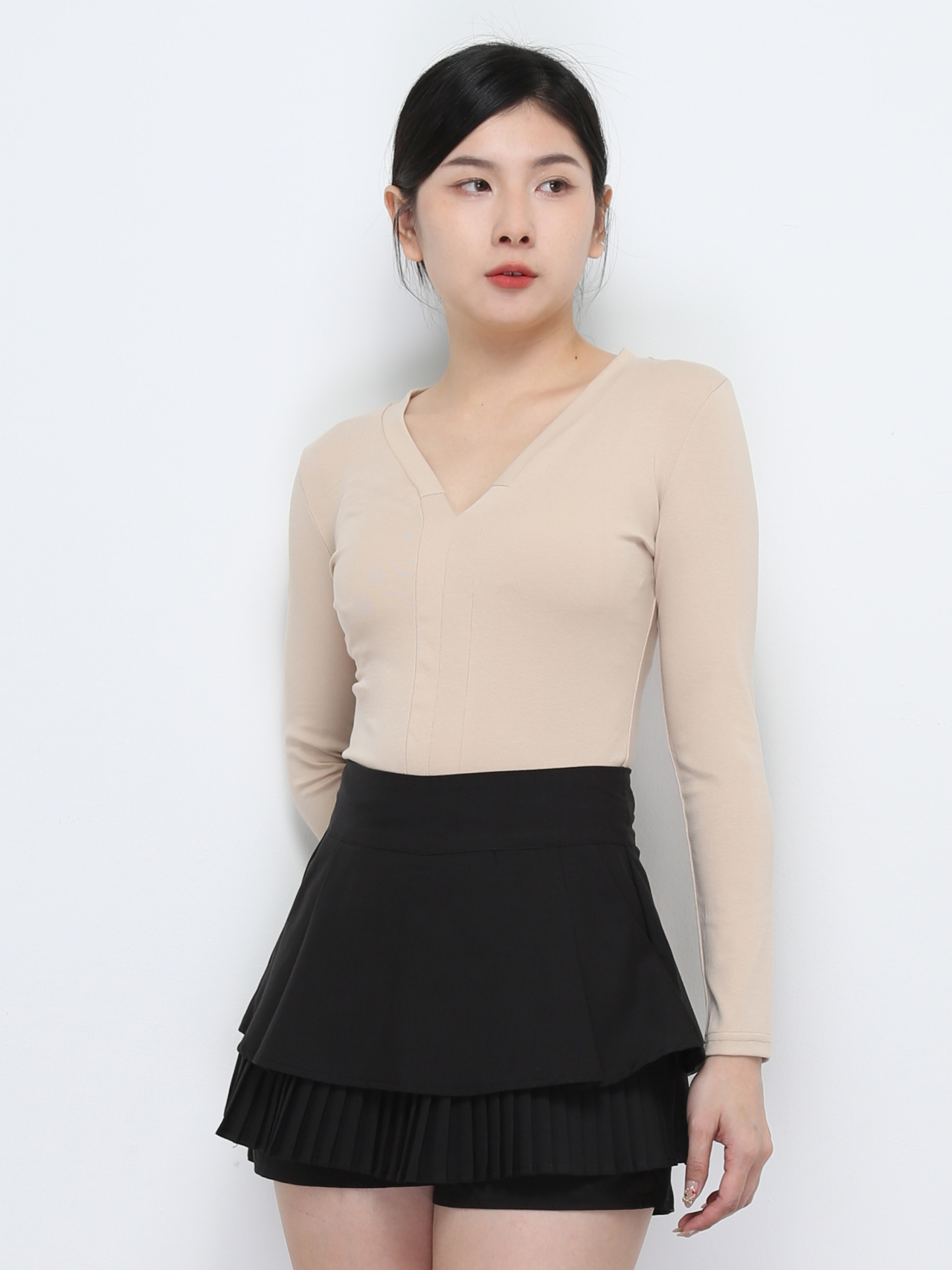 V Neck Long SLeeve Top 32478