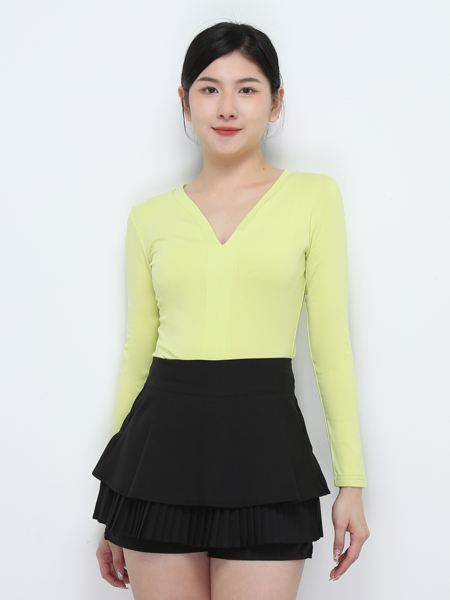 V Neck Long SLeeve Top 32478