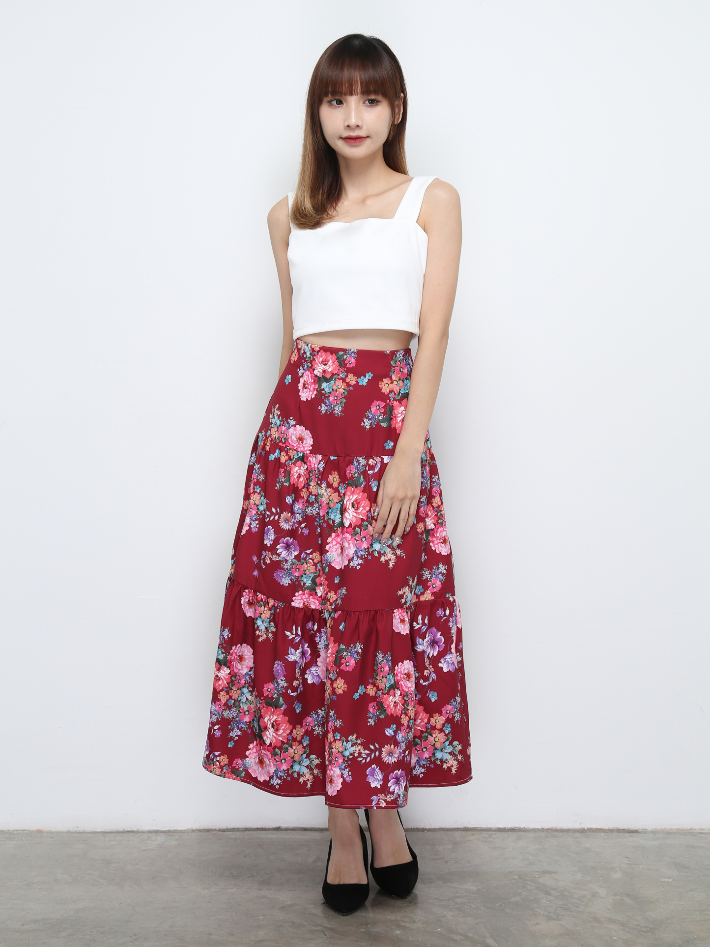 Two Tone Floral Bottom Set 32482