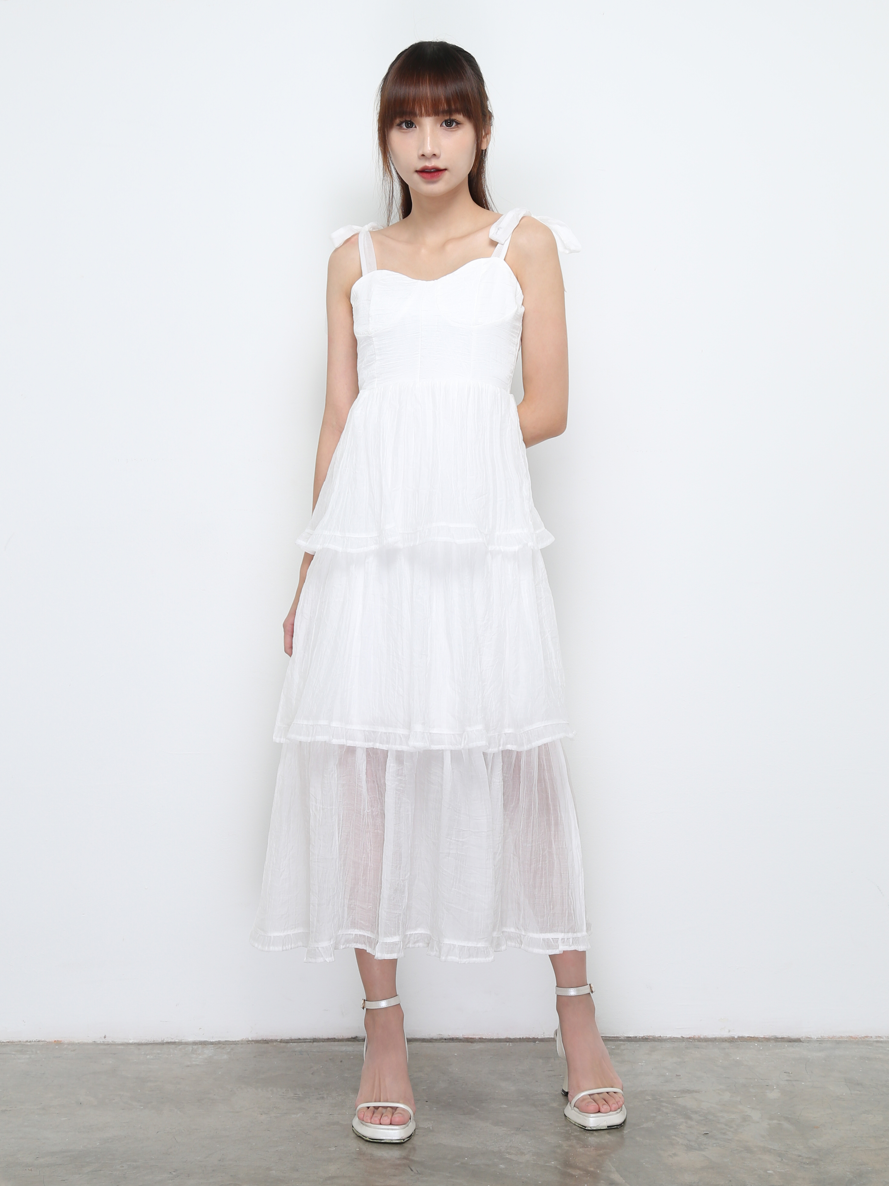 Sleeveless Layered Dress 32493