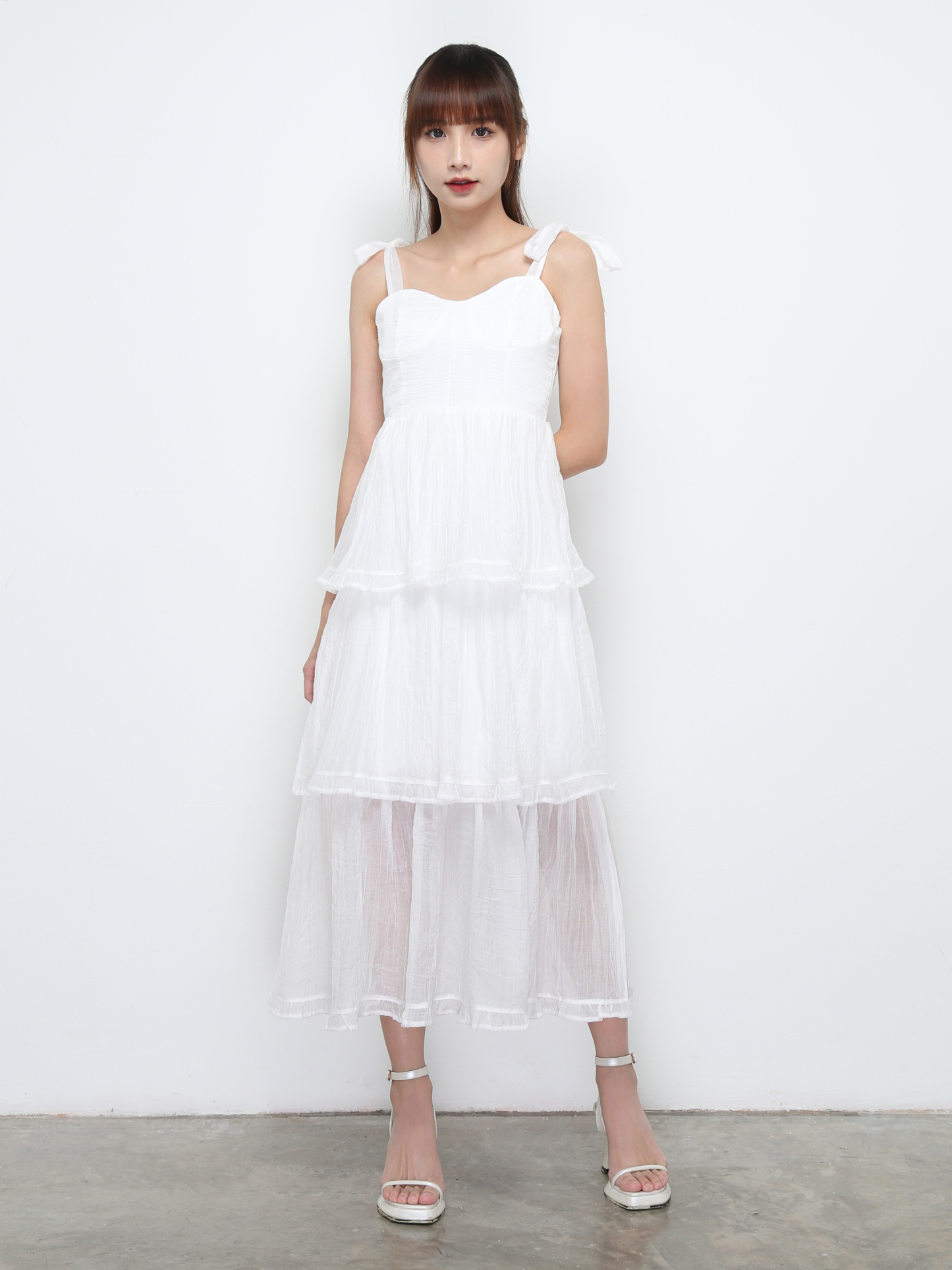 Sleeveless Layered Dress 32493