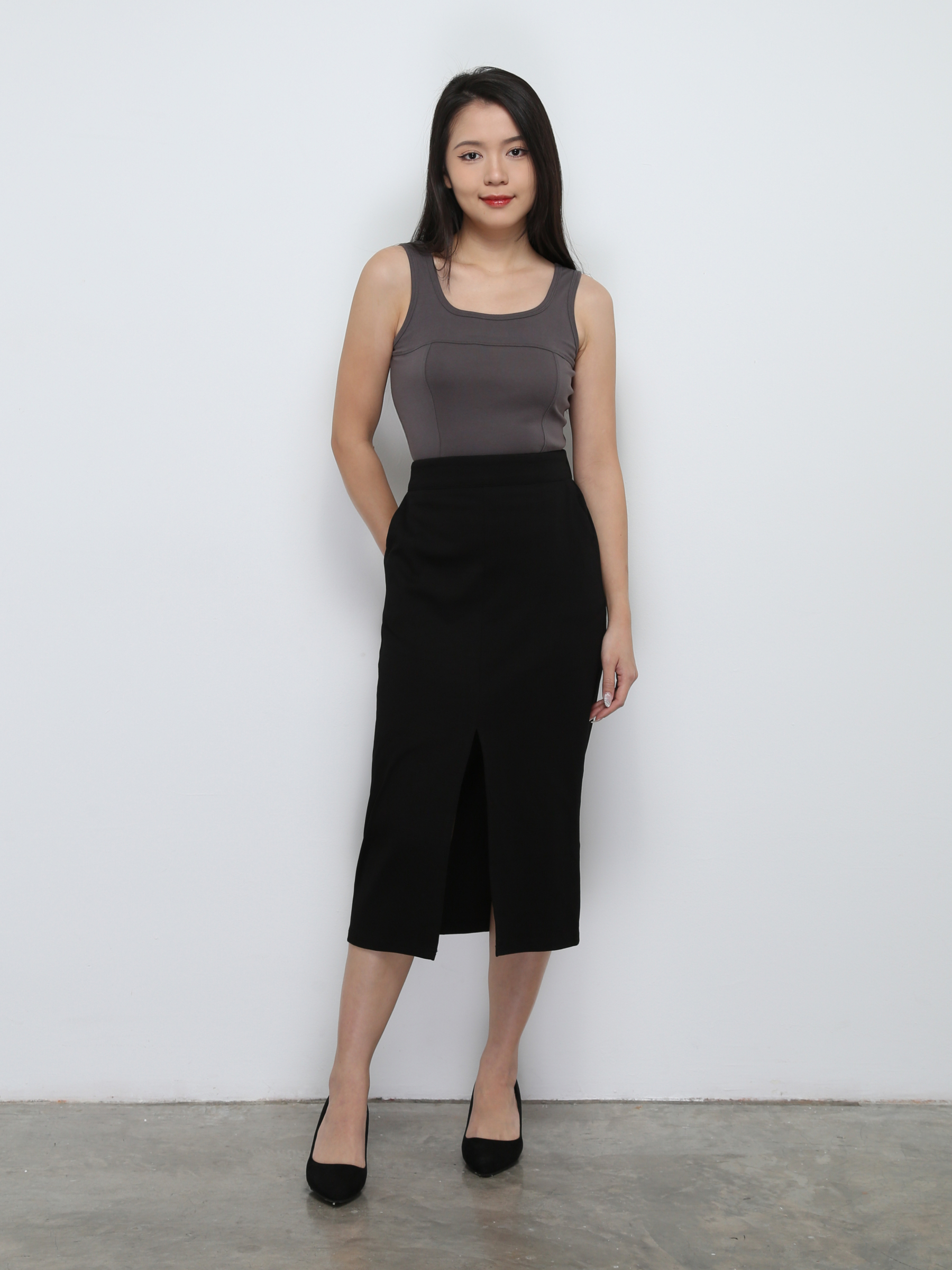 Split Long Skirt 29255