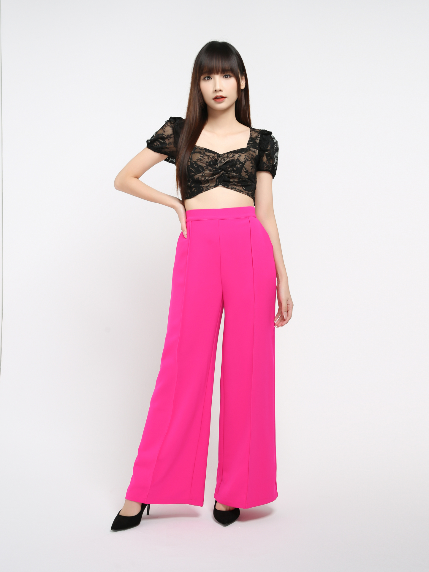 Side Pocket Long Pants 32615