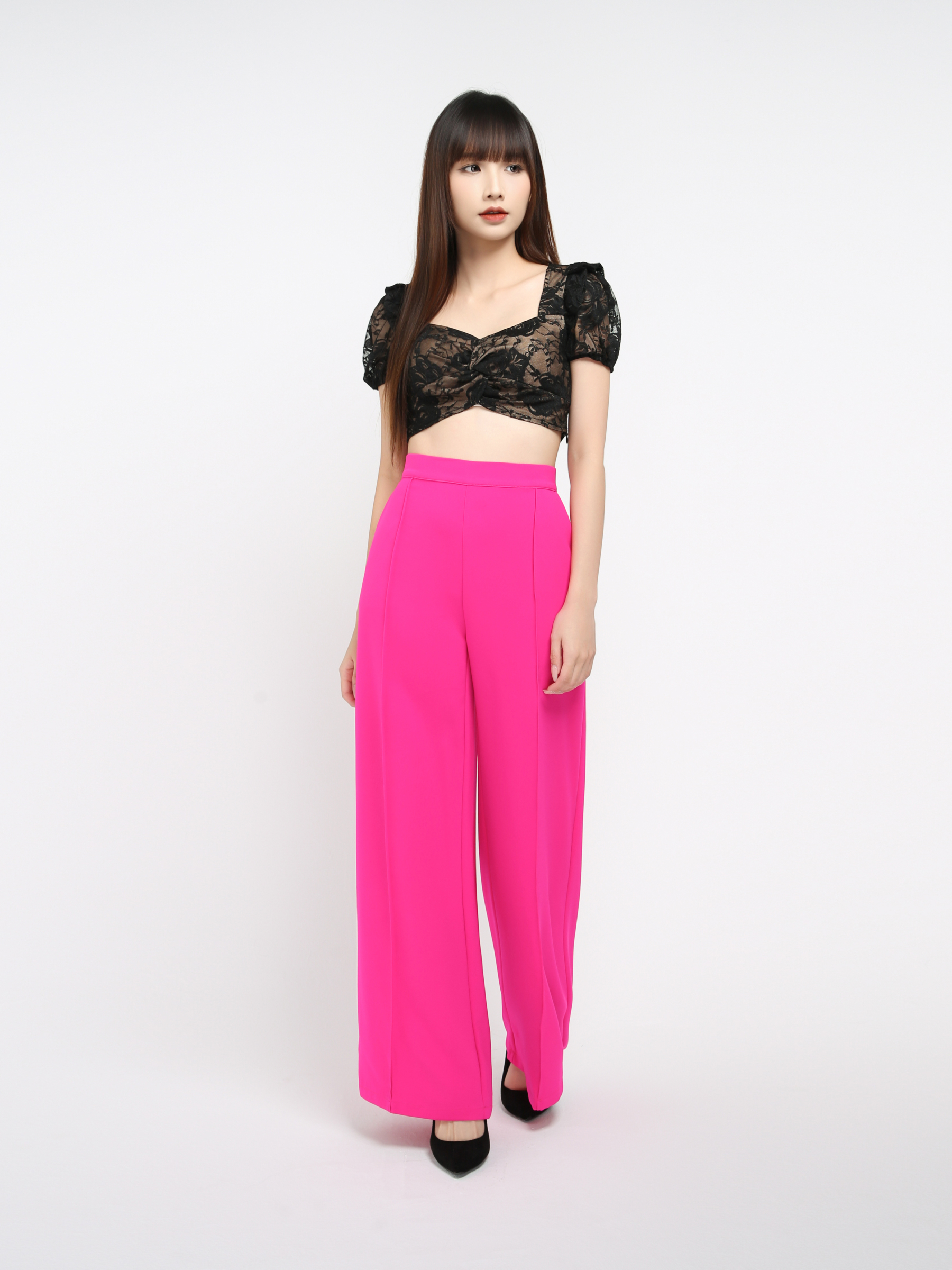 Side Pocket Long Pants 32615