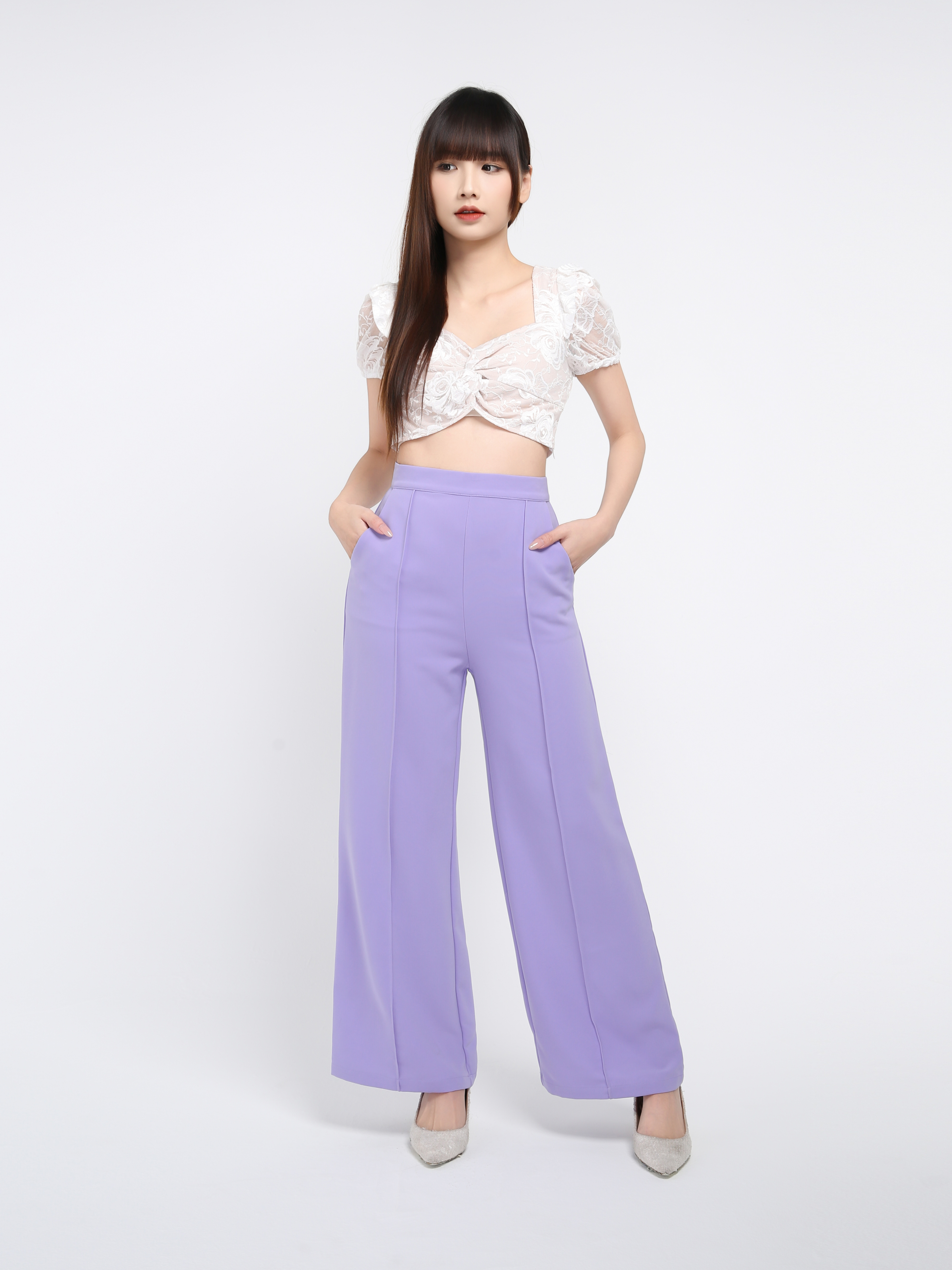 Side Pocket Long Pants 32615