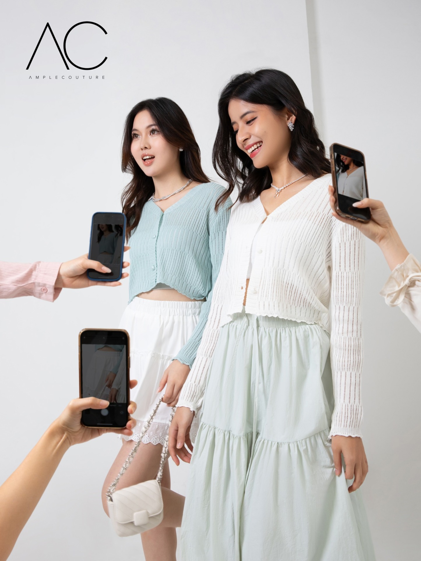 Knitted Front Button Top 32748