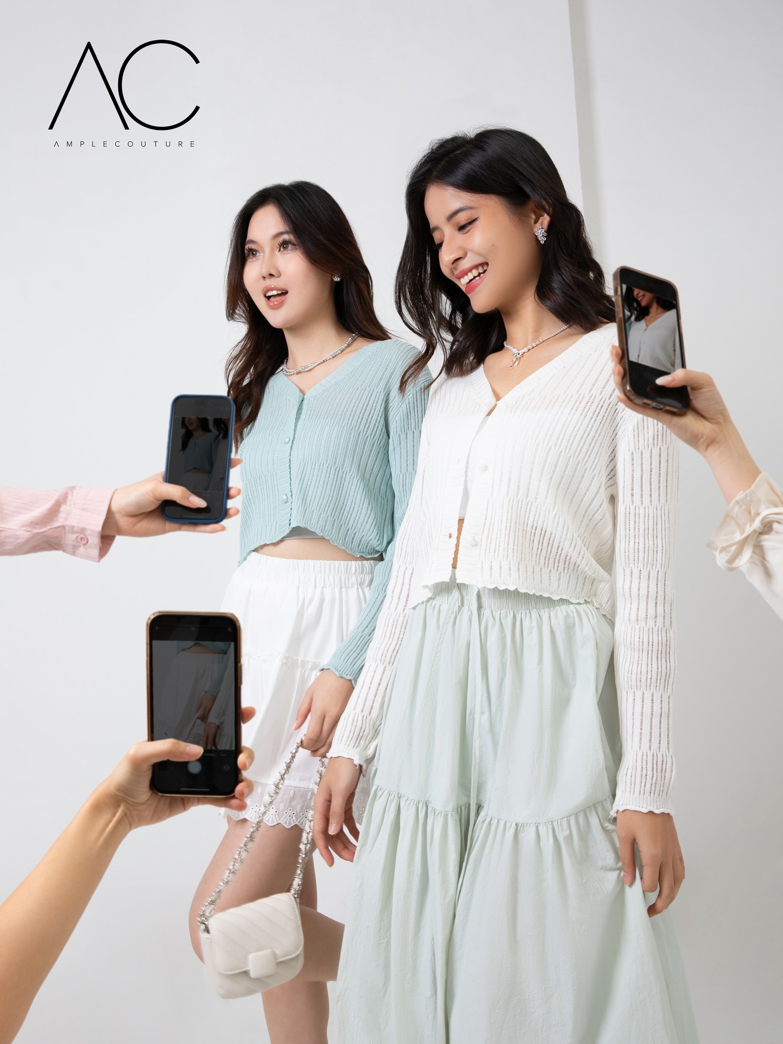 Knitted Front Button Top 32748