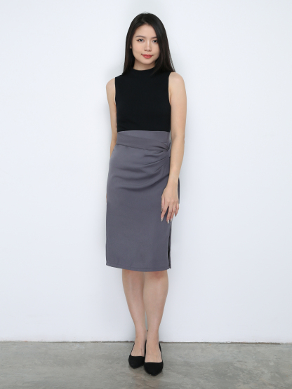 Side Split Long Skirt 33277