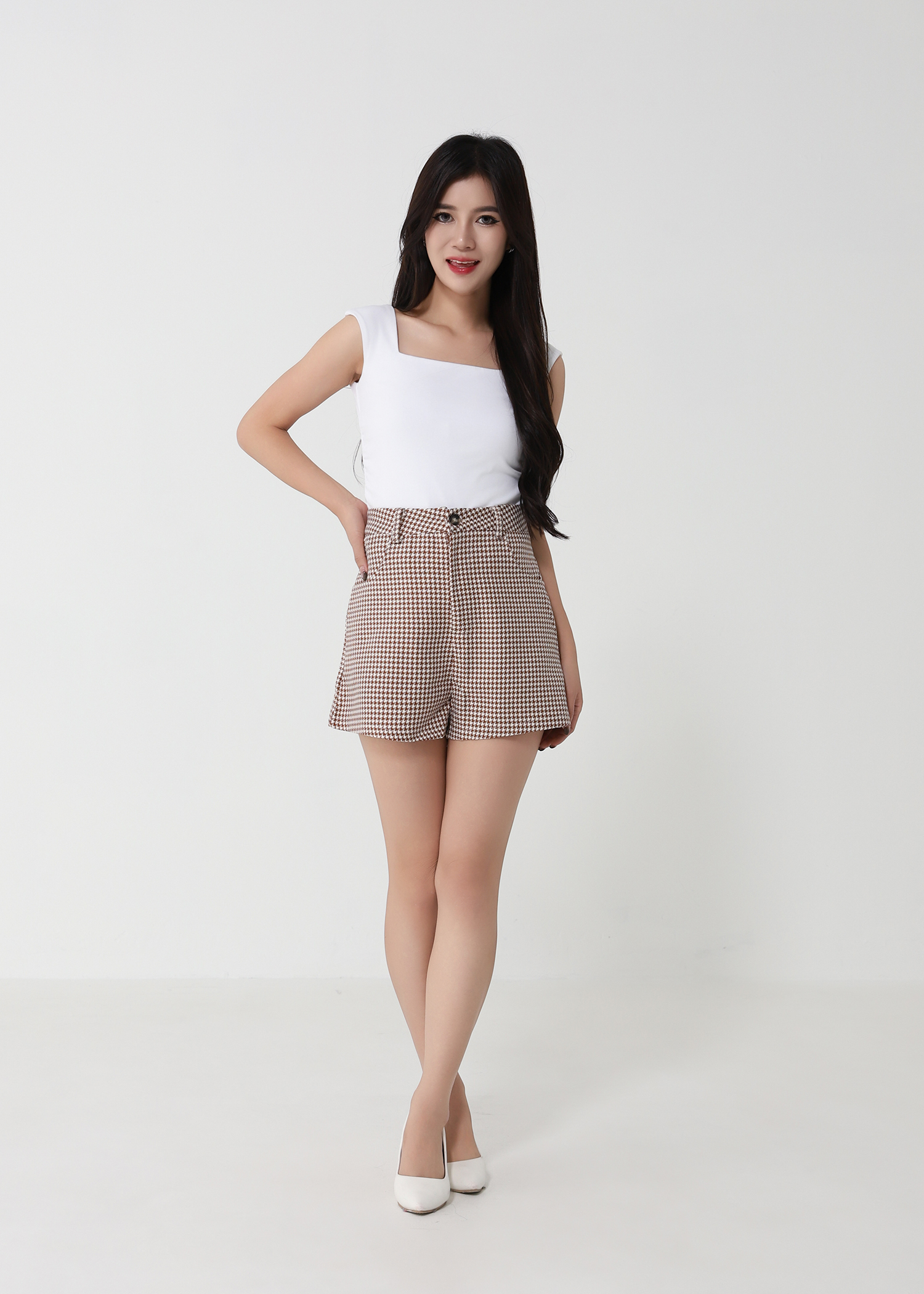 Checker Short Pants 32900