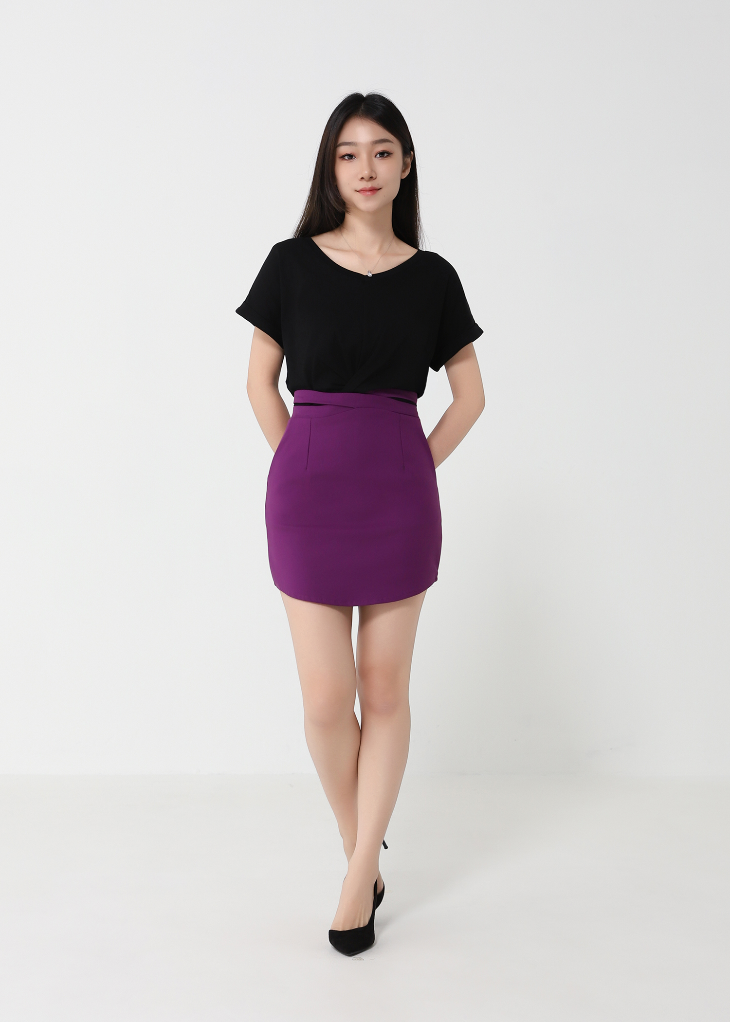 Waist Hole Skirt Pants 32962