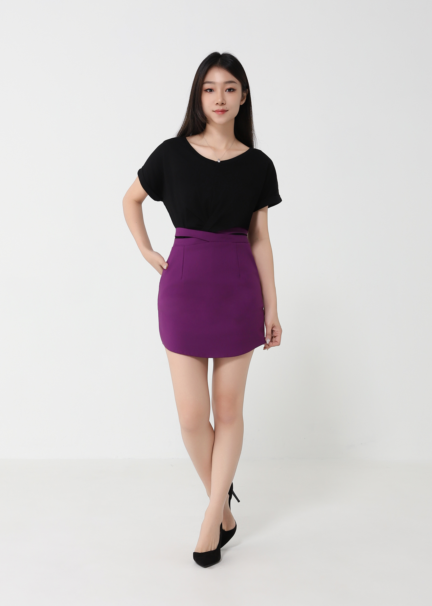 Waist Hole Skirt Pants 32962