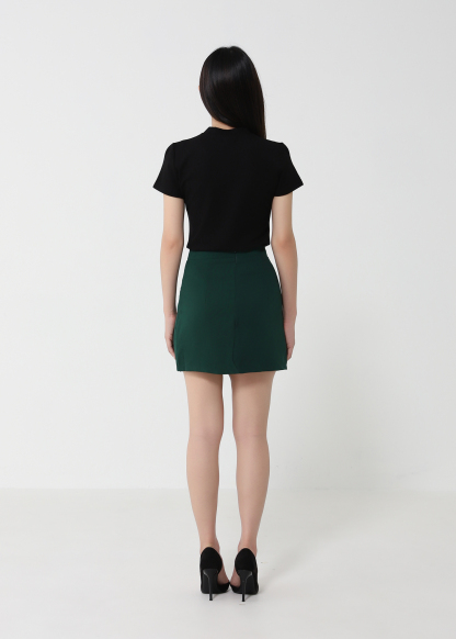High Waist With Lace Split Skirt Pants 