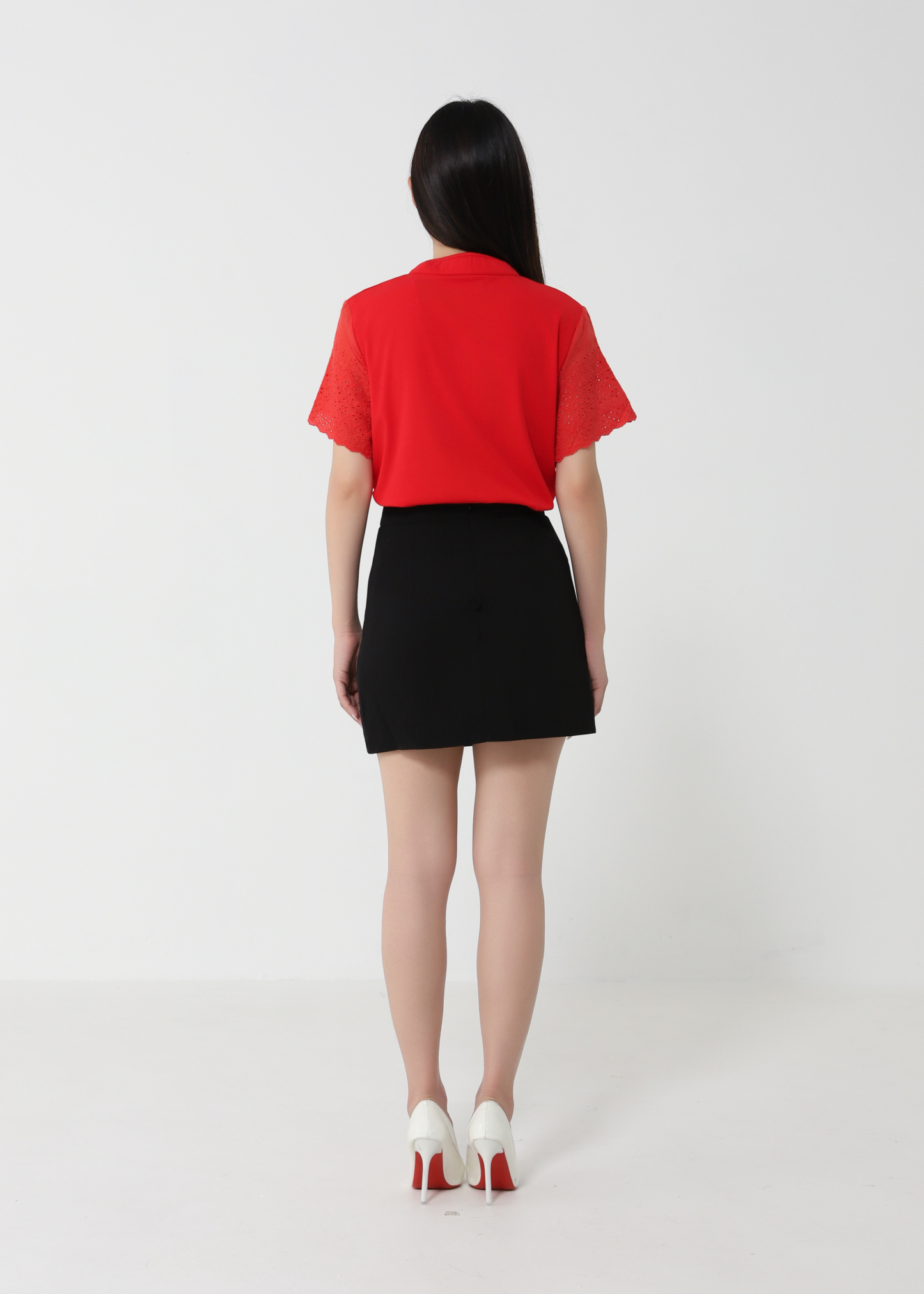 New Year Wear Eyelet Sleeve Top 