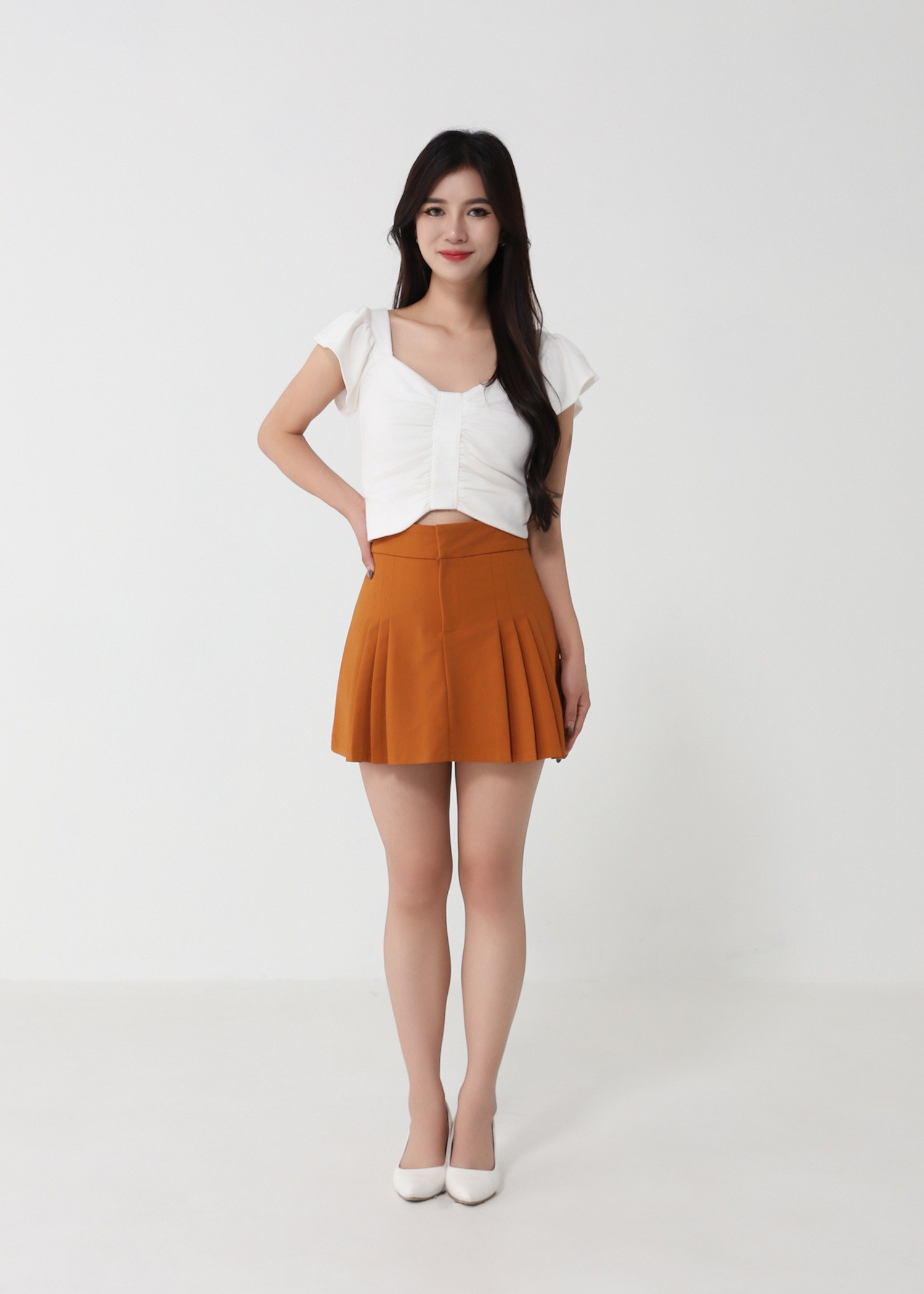 Pleated Skirt Pants 32902