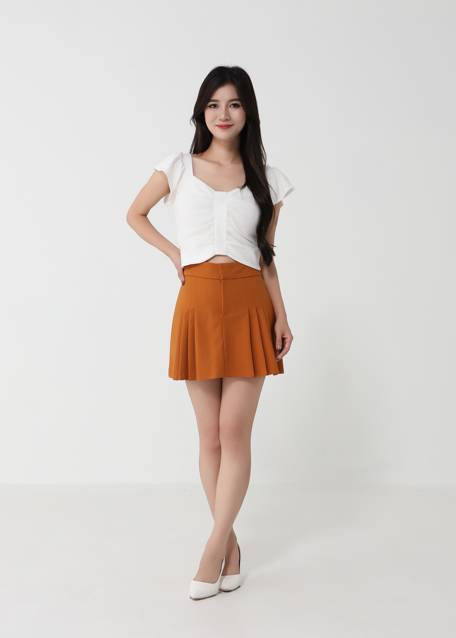 Pleated Skirt Pants 32902
