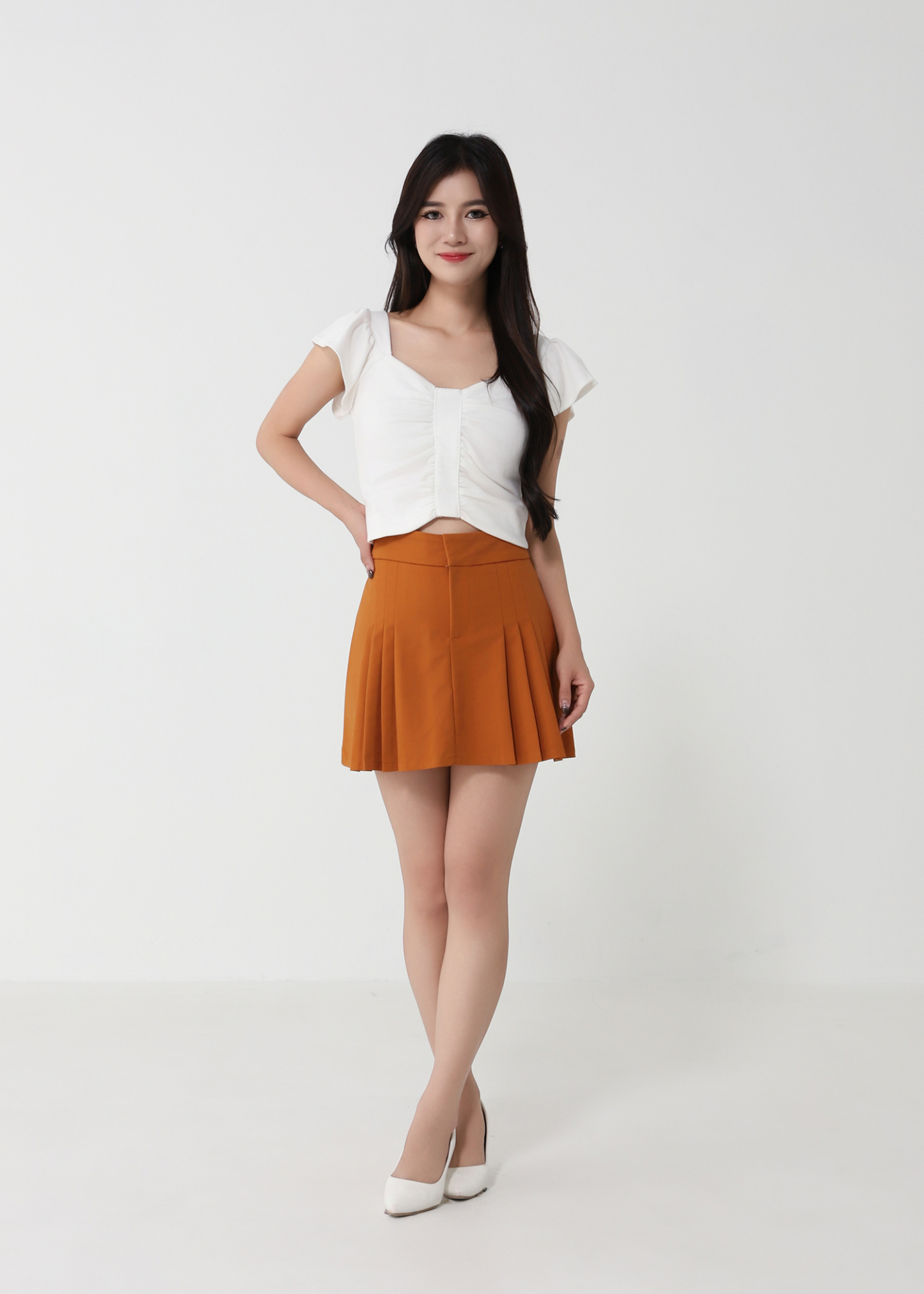 Pleated Skirt Pants 32902