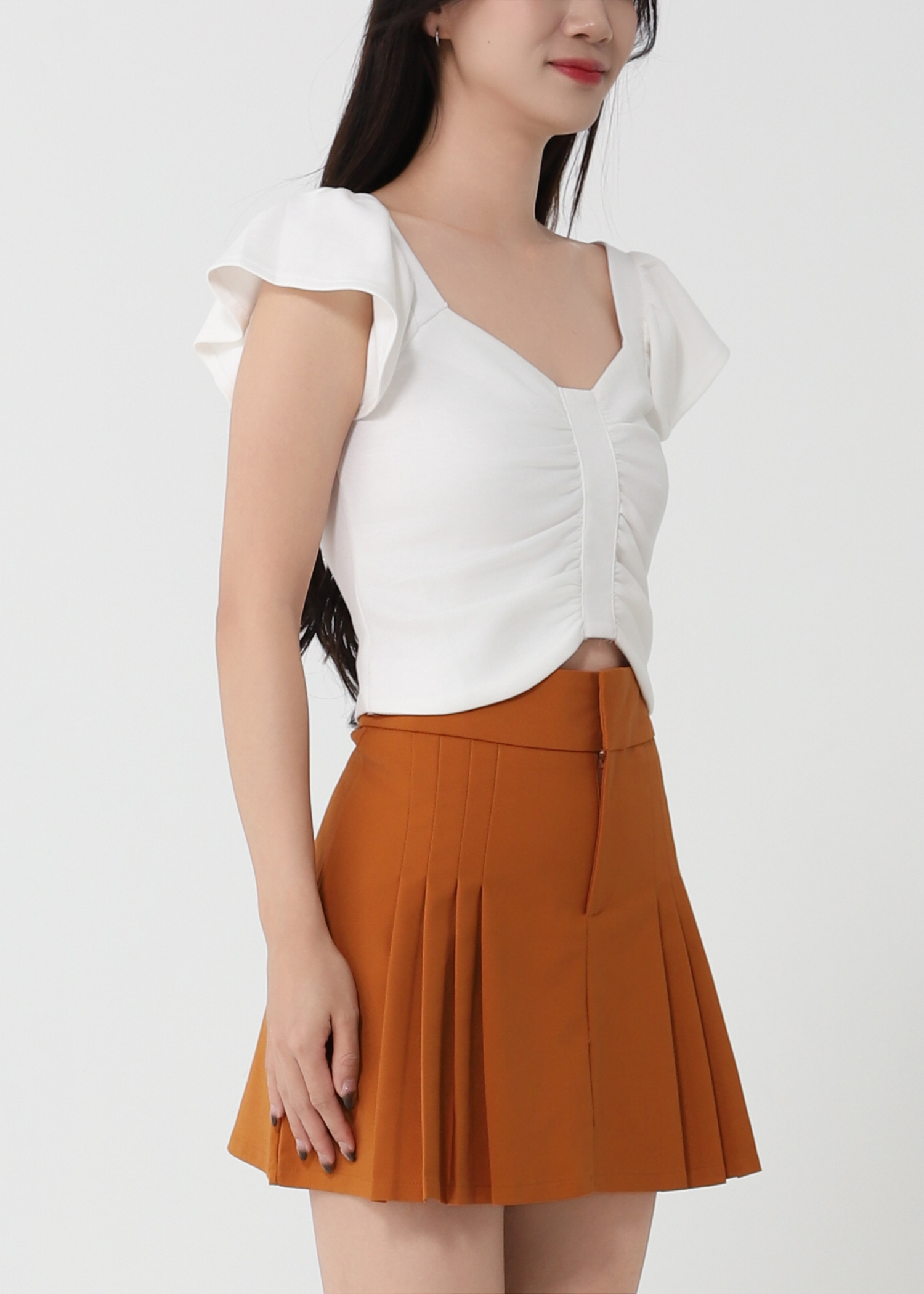 Pleated Skirt Pants 32902