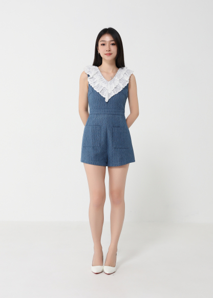 Sleeveless Denim Jumpsuit 32944