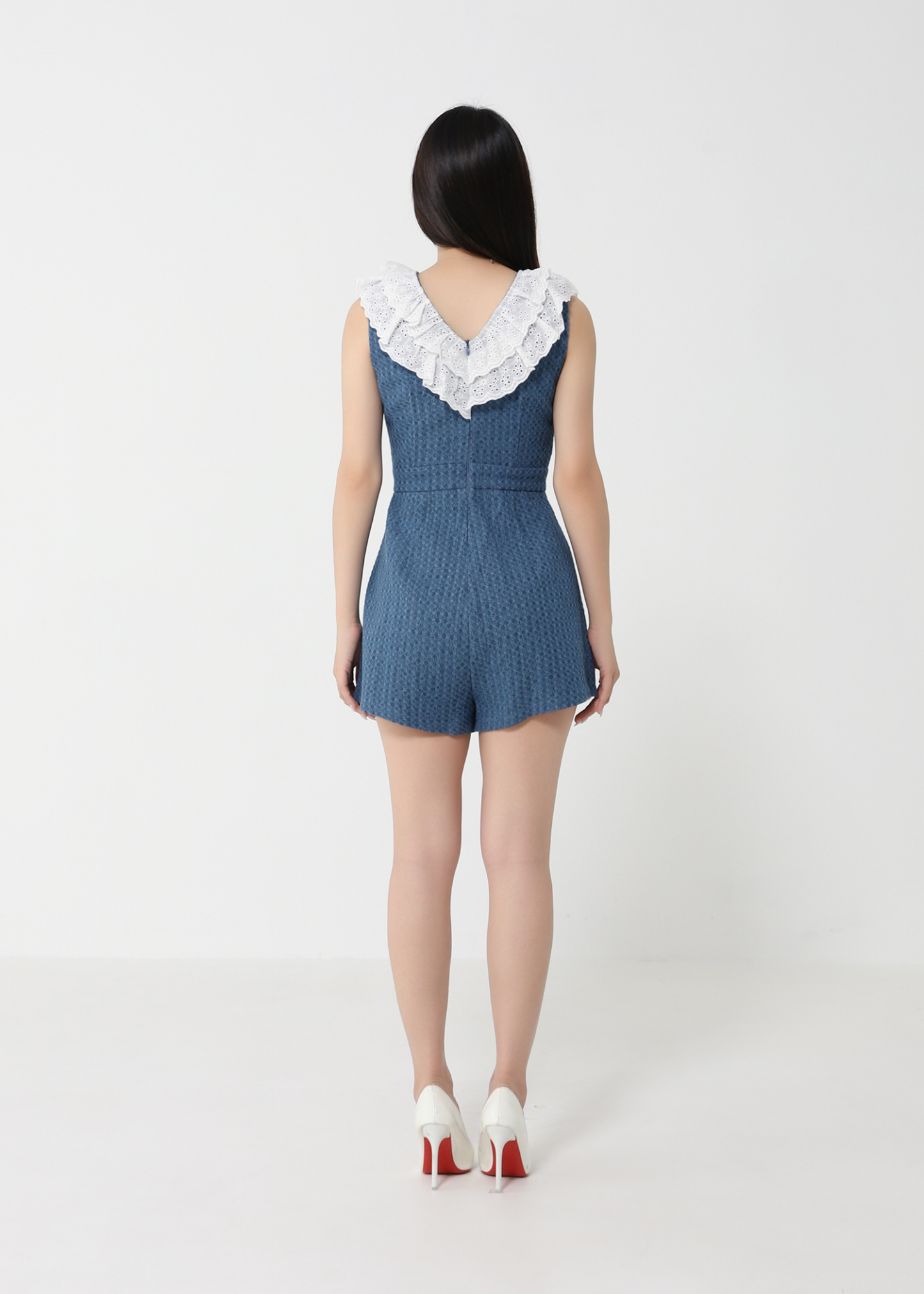 Sleeveless Denim Jumpsuit 32944