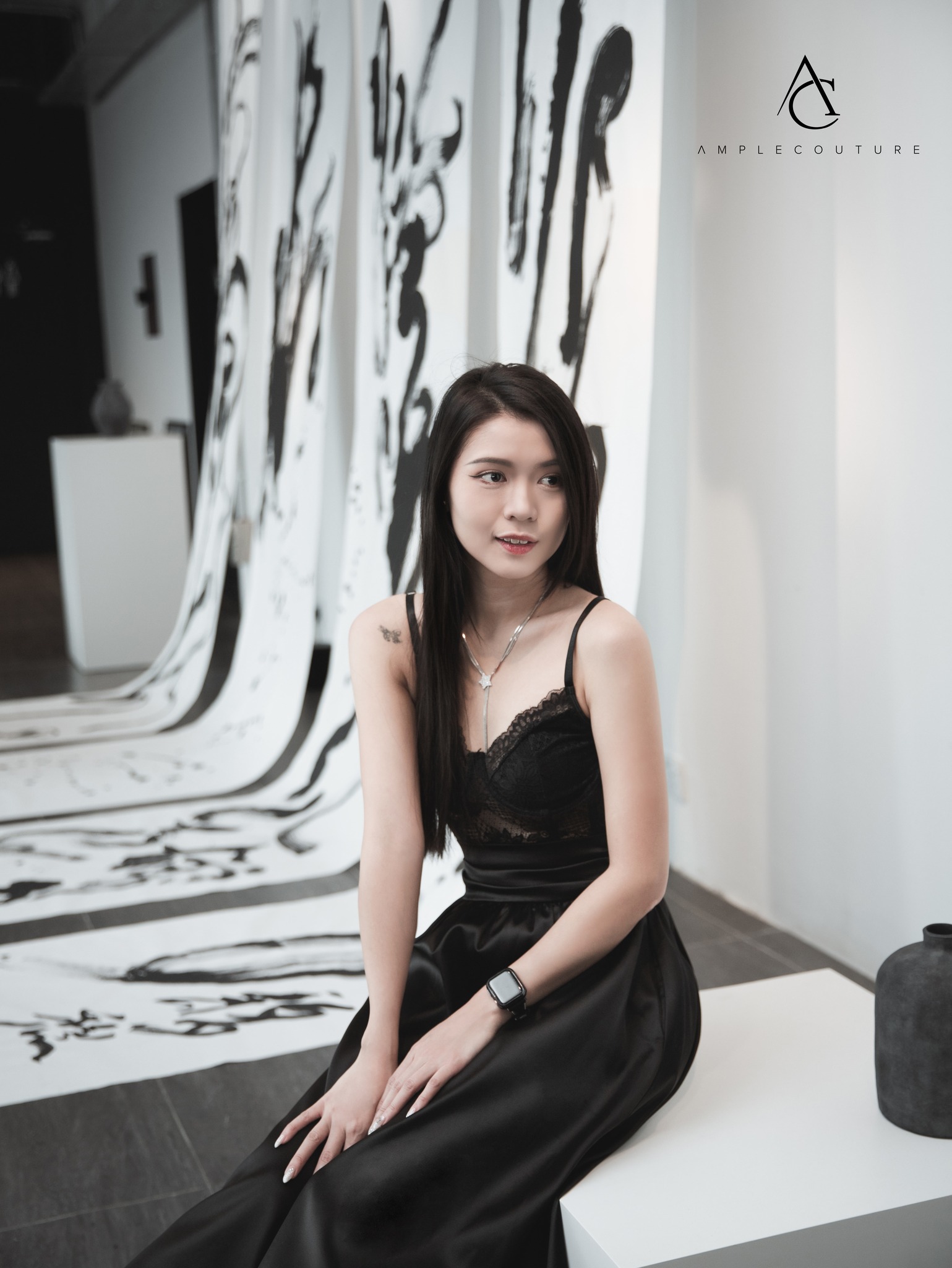 High Waist A Line Long Skirt 32945