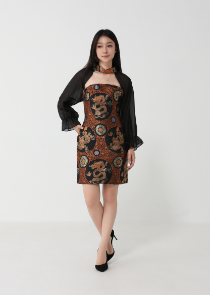 Fake Two Peice Cheongsam Dress 32957