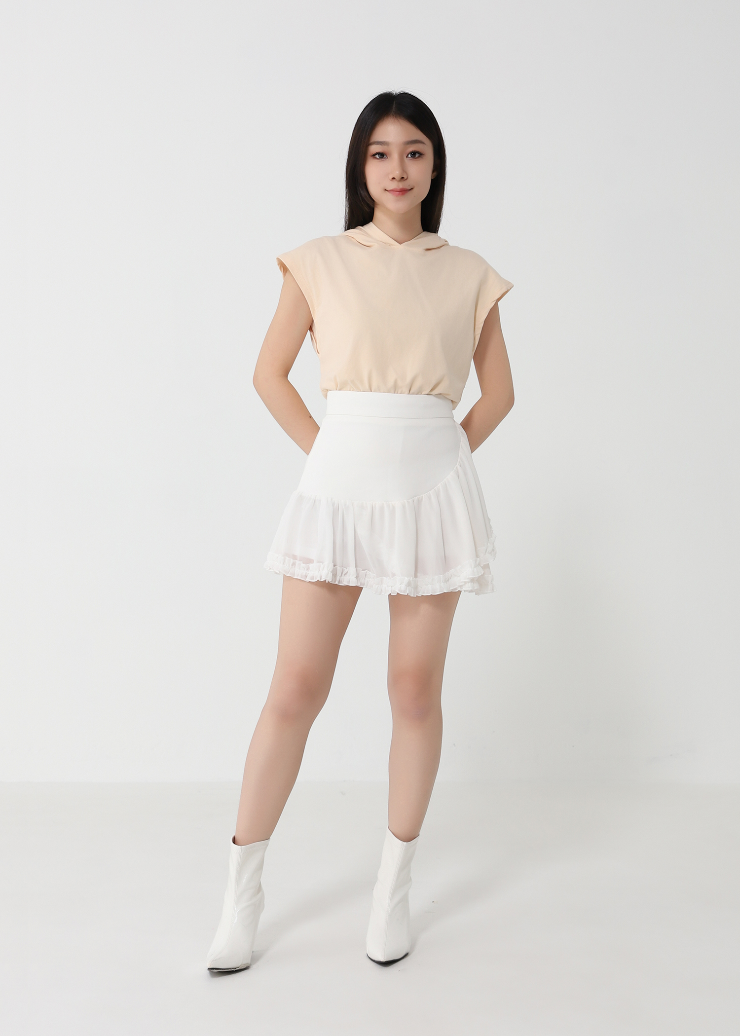 High Waist Ruffles Skirt Pants 32947
