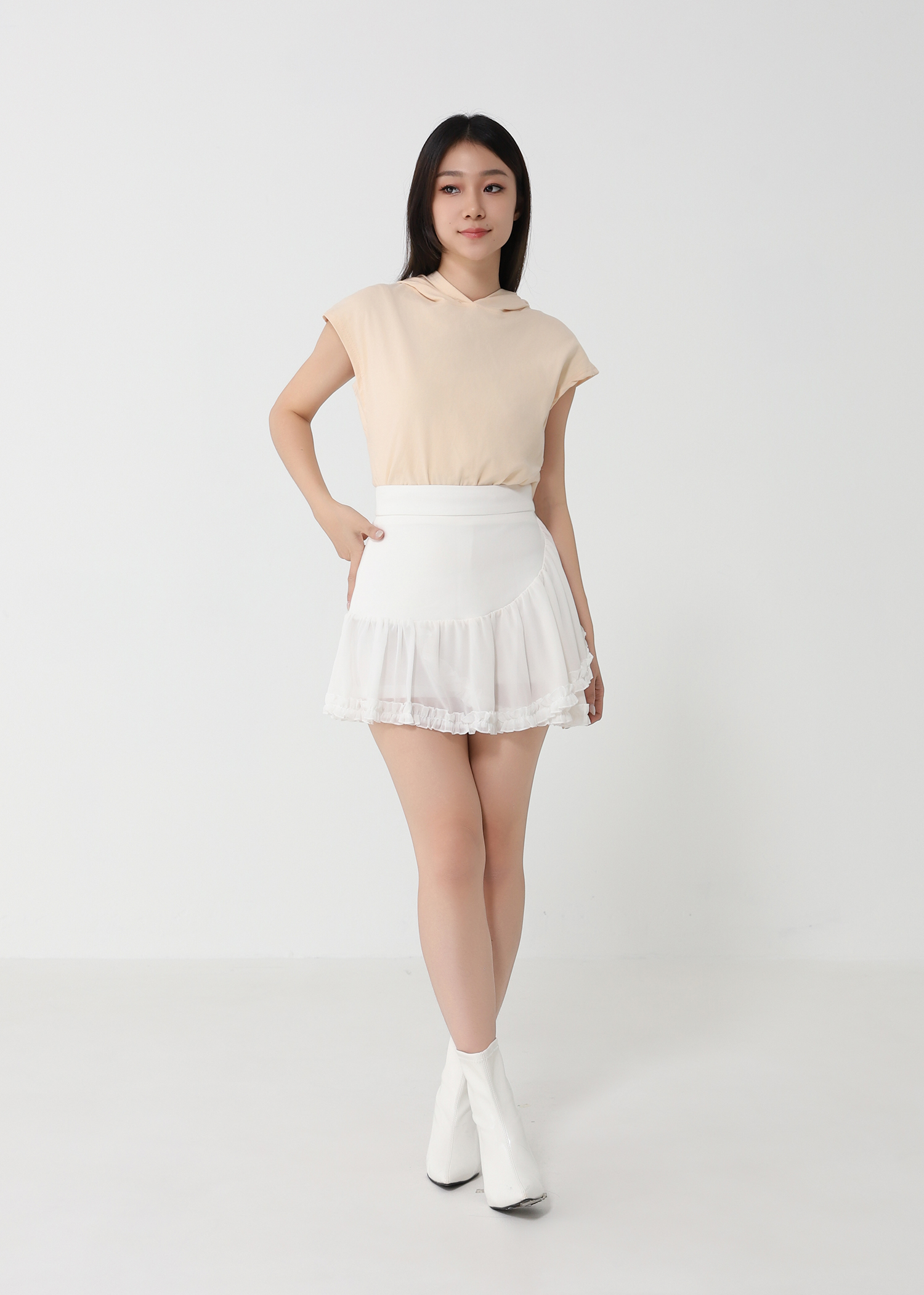 High Waist Ruffles Skirt Pants 32947