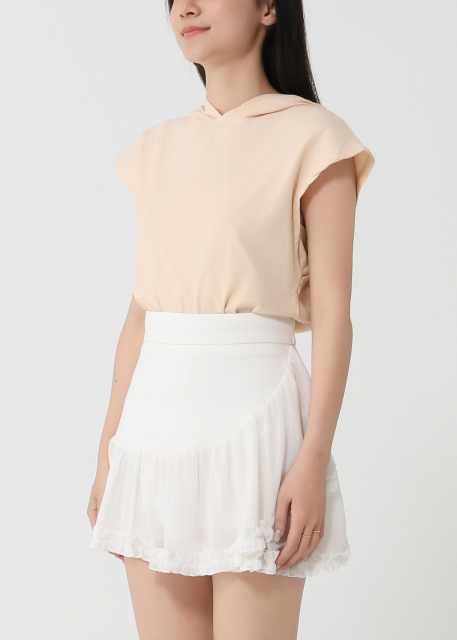 High Waist Ruffles Skirt Pants 32947